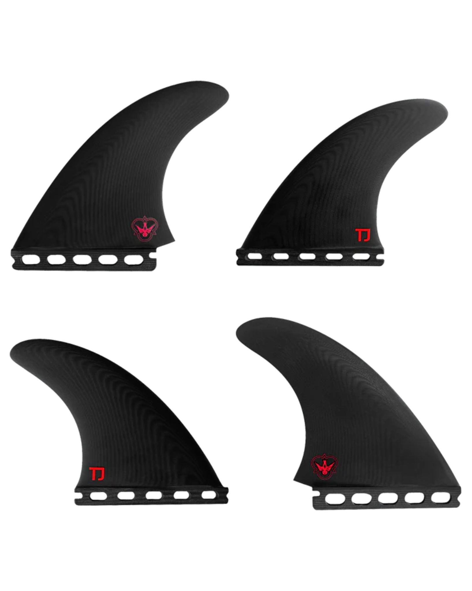 Flying Diamonds TJ Quad Fins - Black