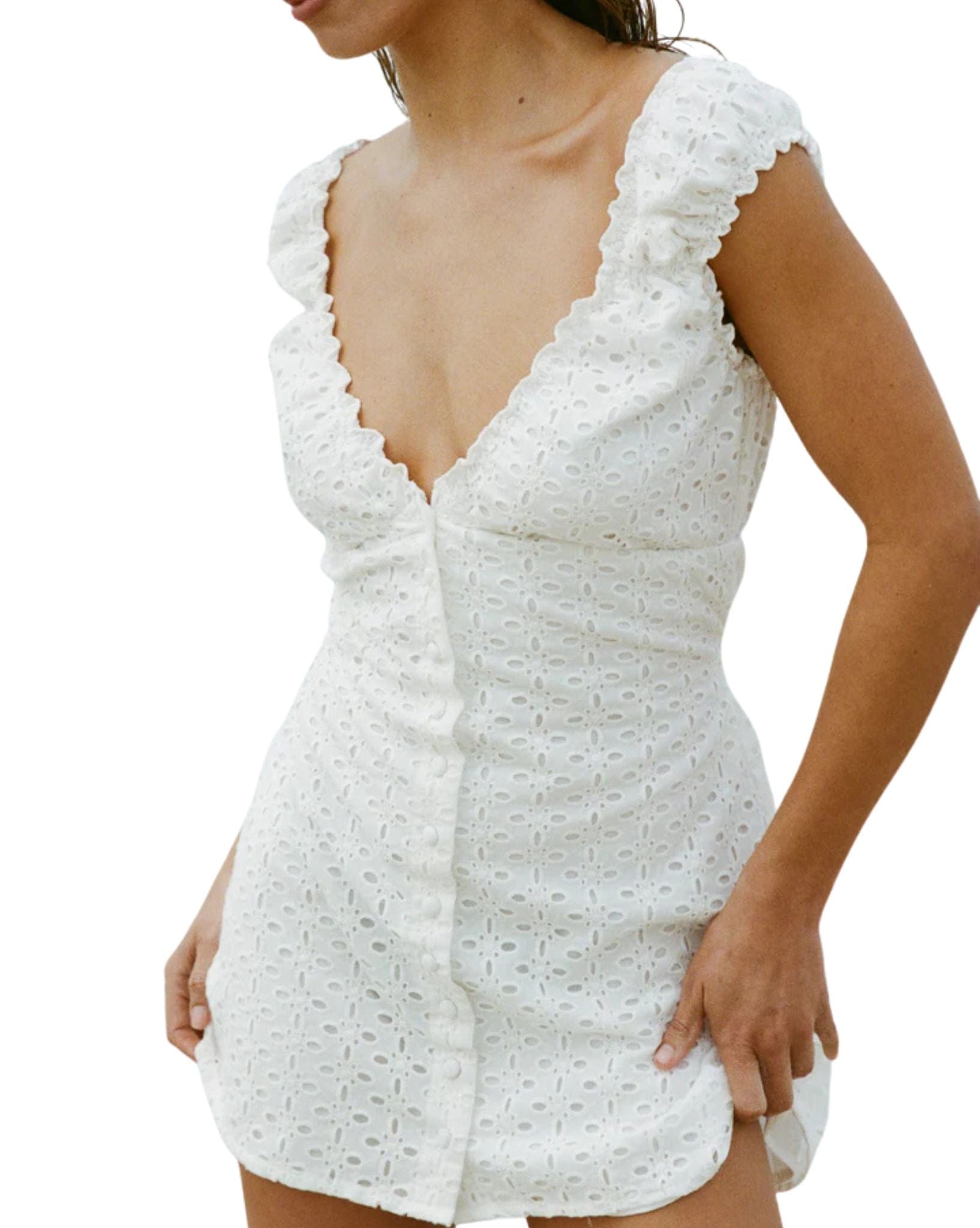 Frank Rae Bahama Mini In Eyelet