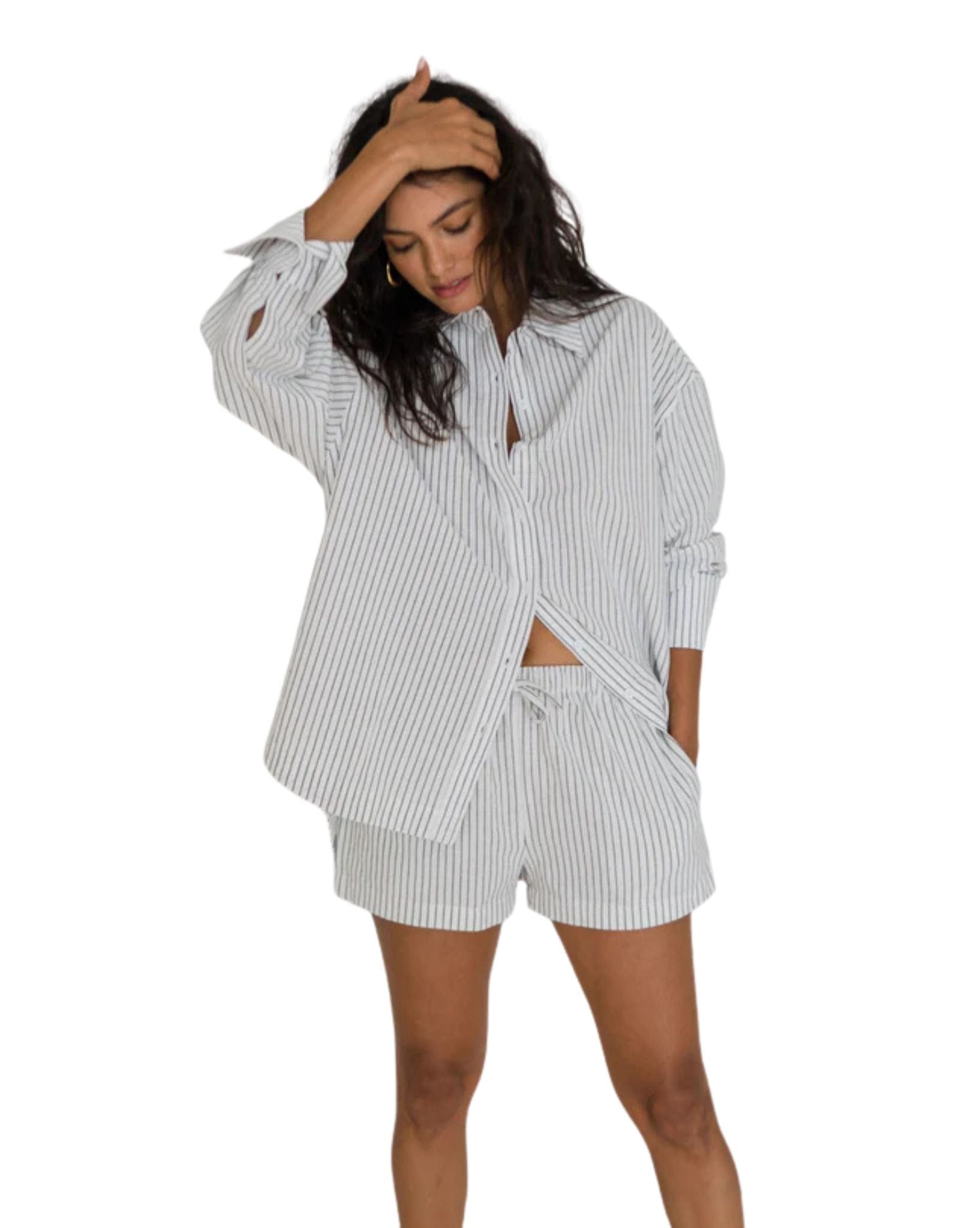 Frank Rae Womens Casa Shirt Stripe