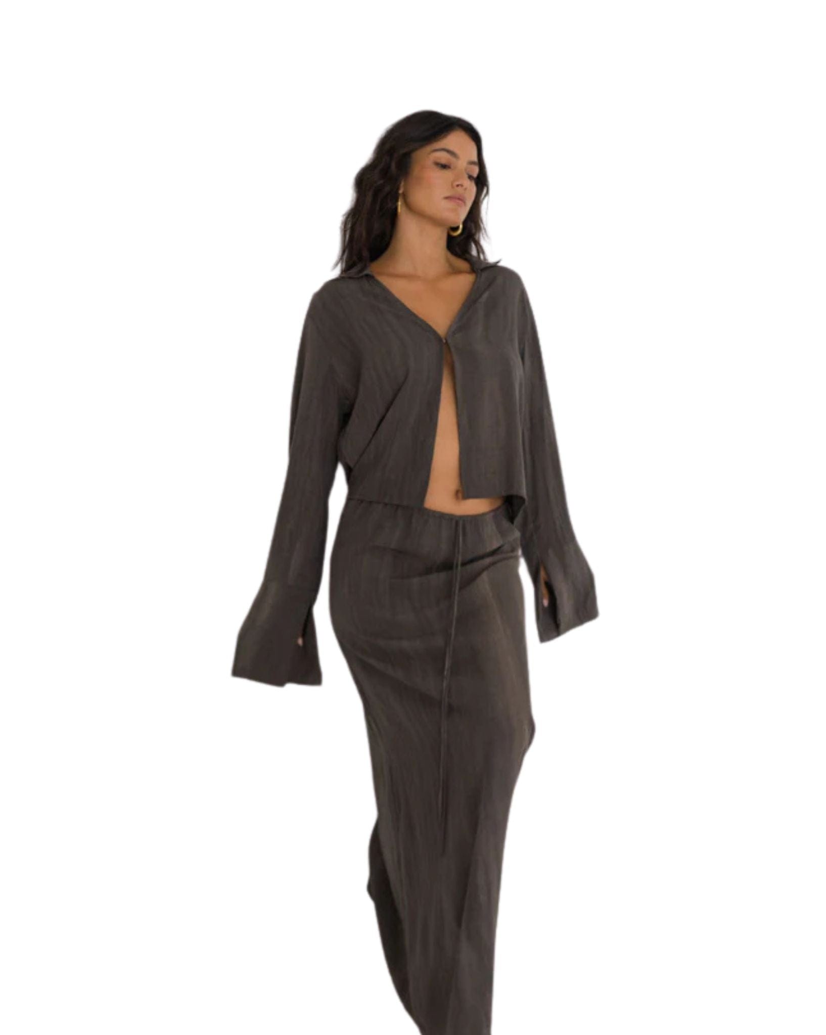 Frank Rae Womens Franco Maxi Skirt