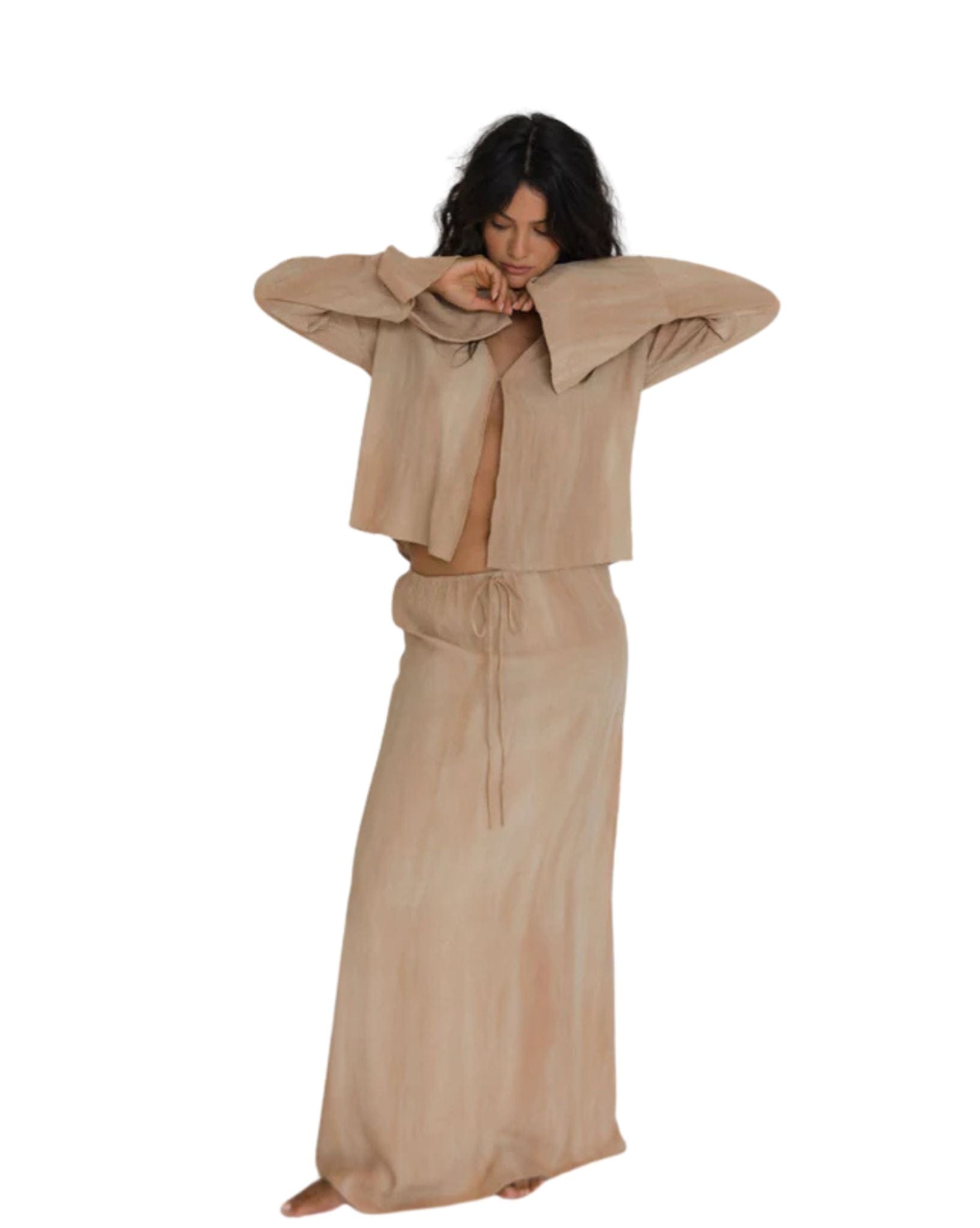 Frank Rae Womens Franco Maxi Skirt