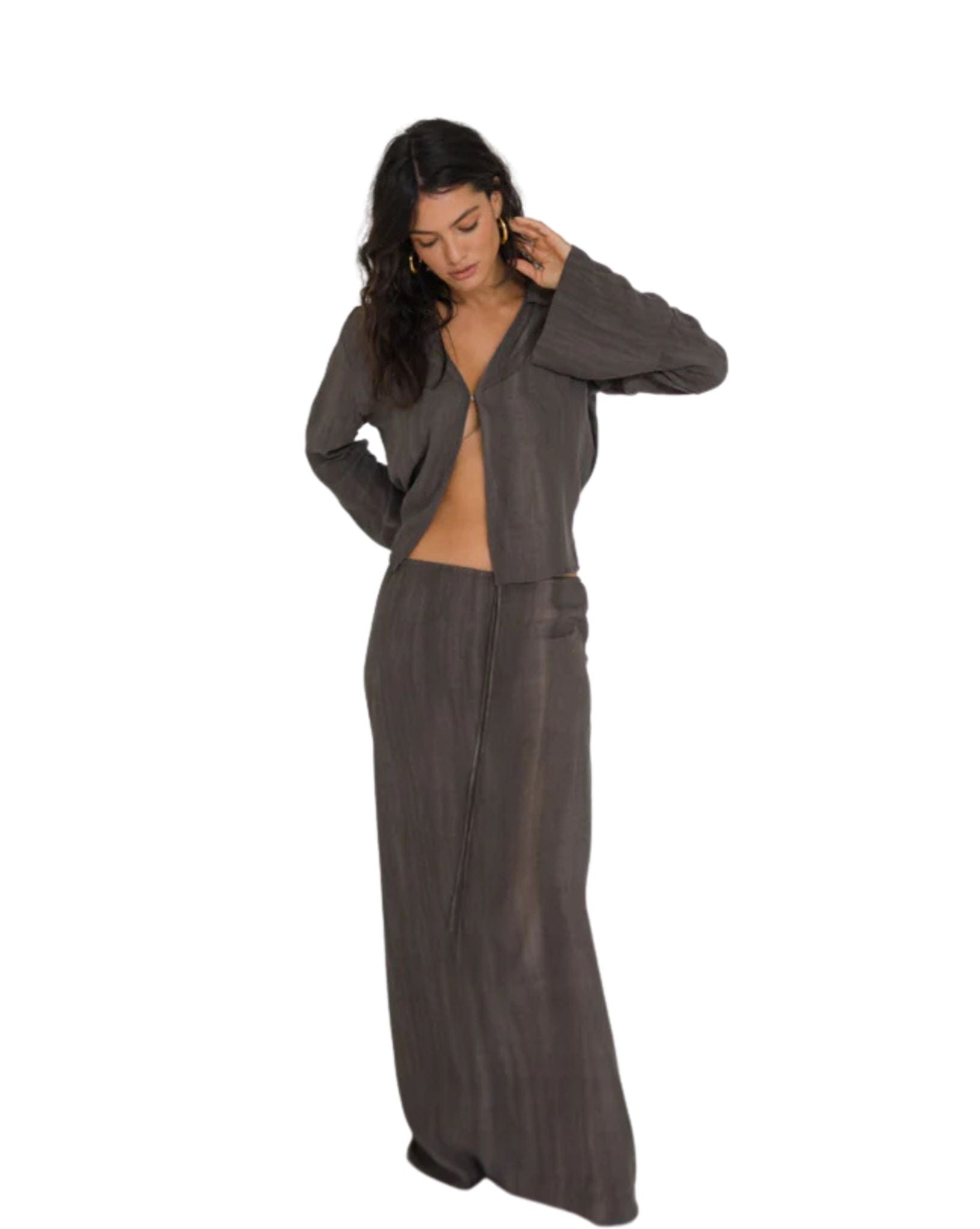 Frank Rae Womens Franco Maxi Skirt