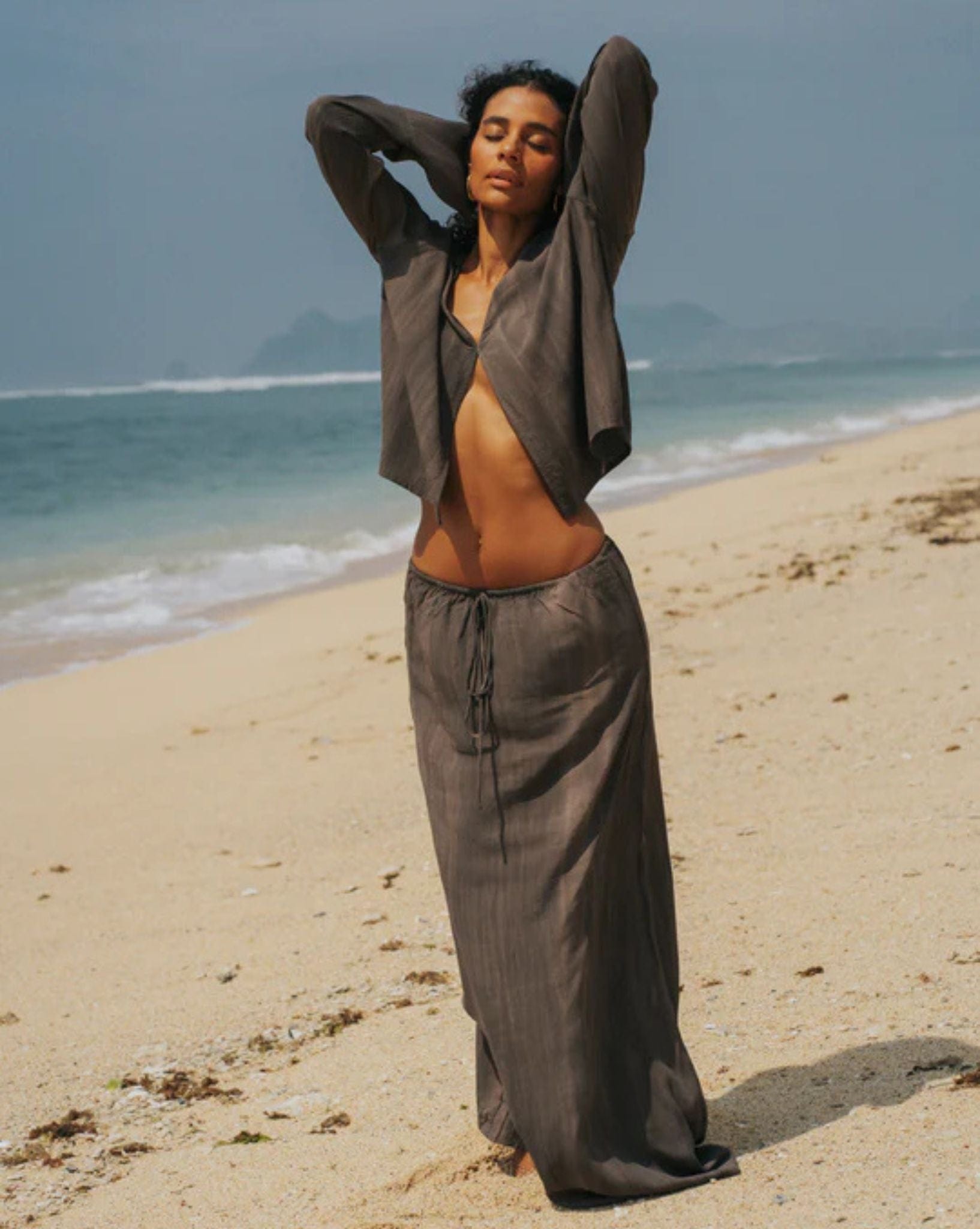 Frank Rae Womens Franco Maxi Skirt