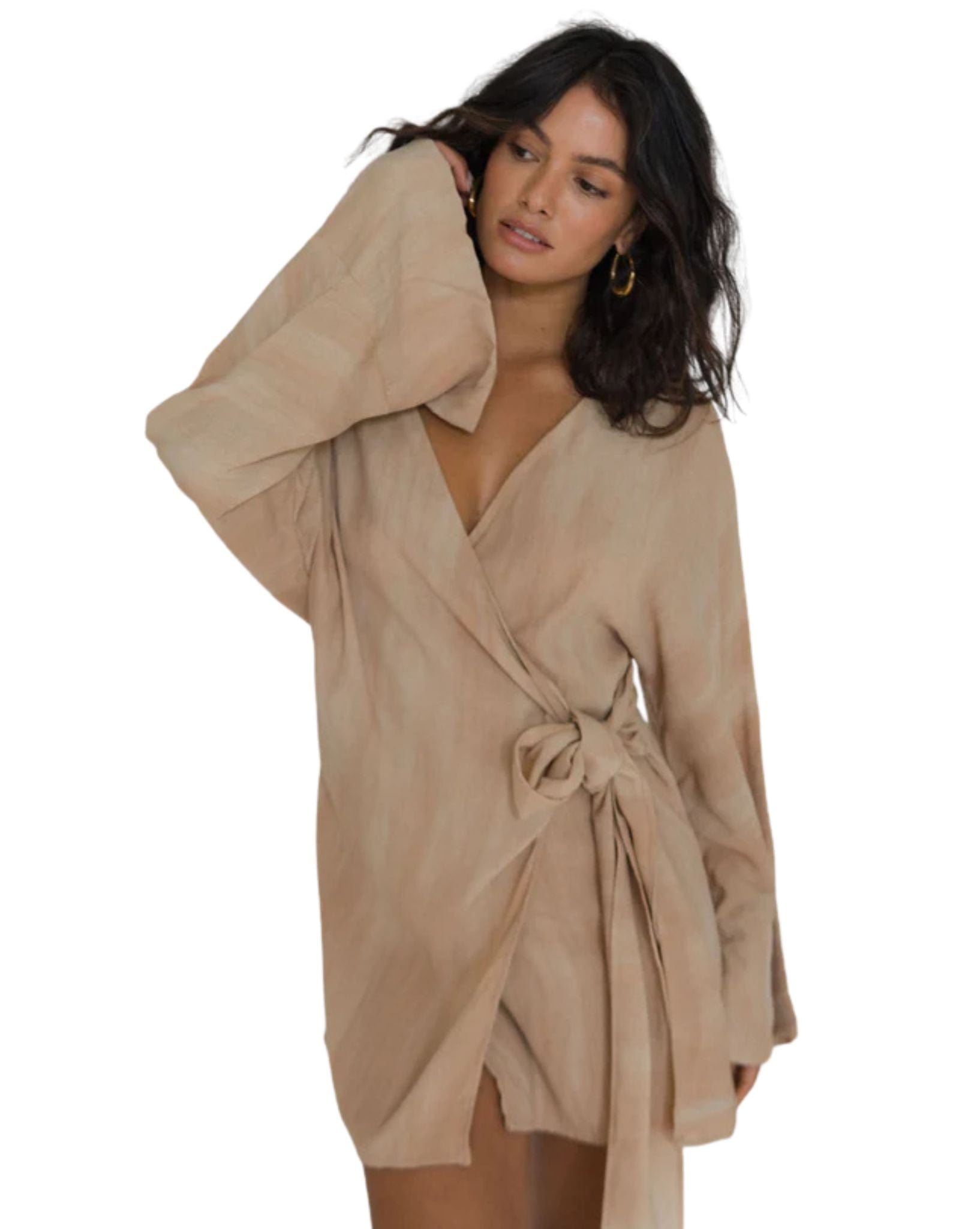Frank Rae Womens Franco Wrap Dress