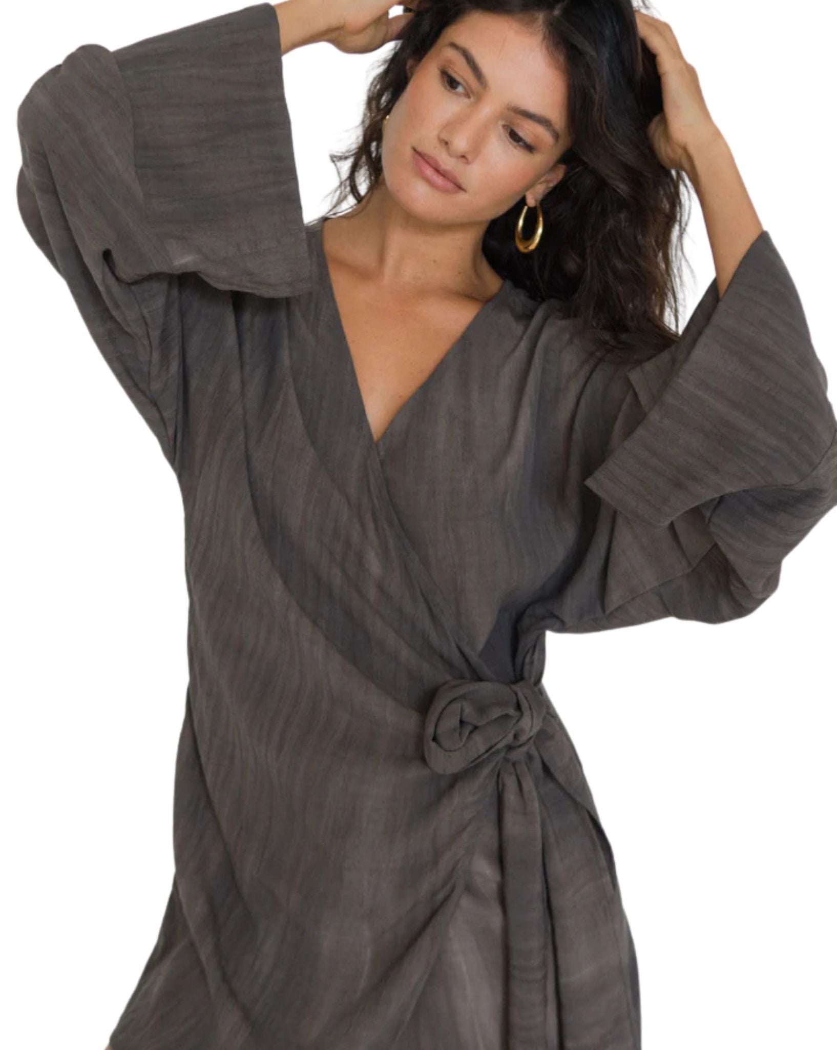 Frank Rae Womens Franco Wrap Dress
