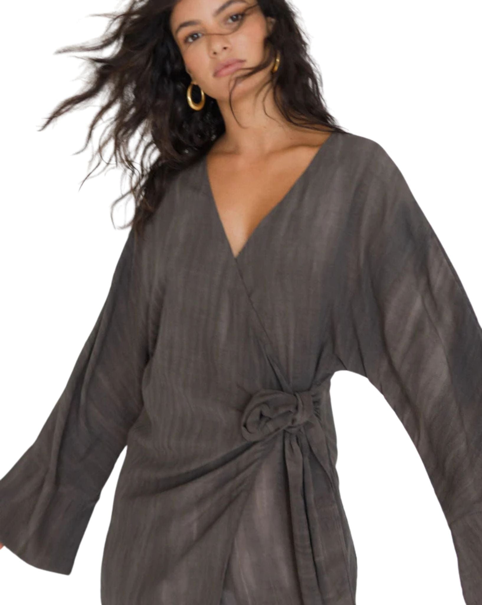 Frank Rae Womens Franco Wrap Dress