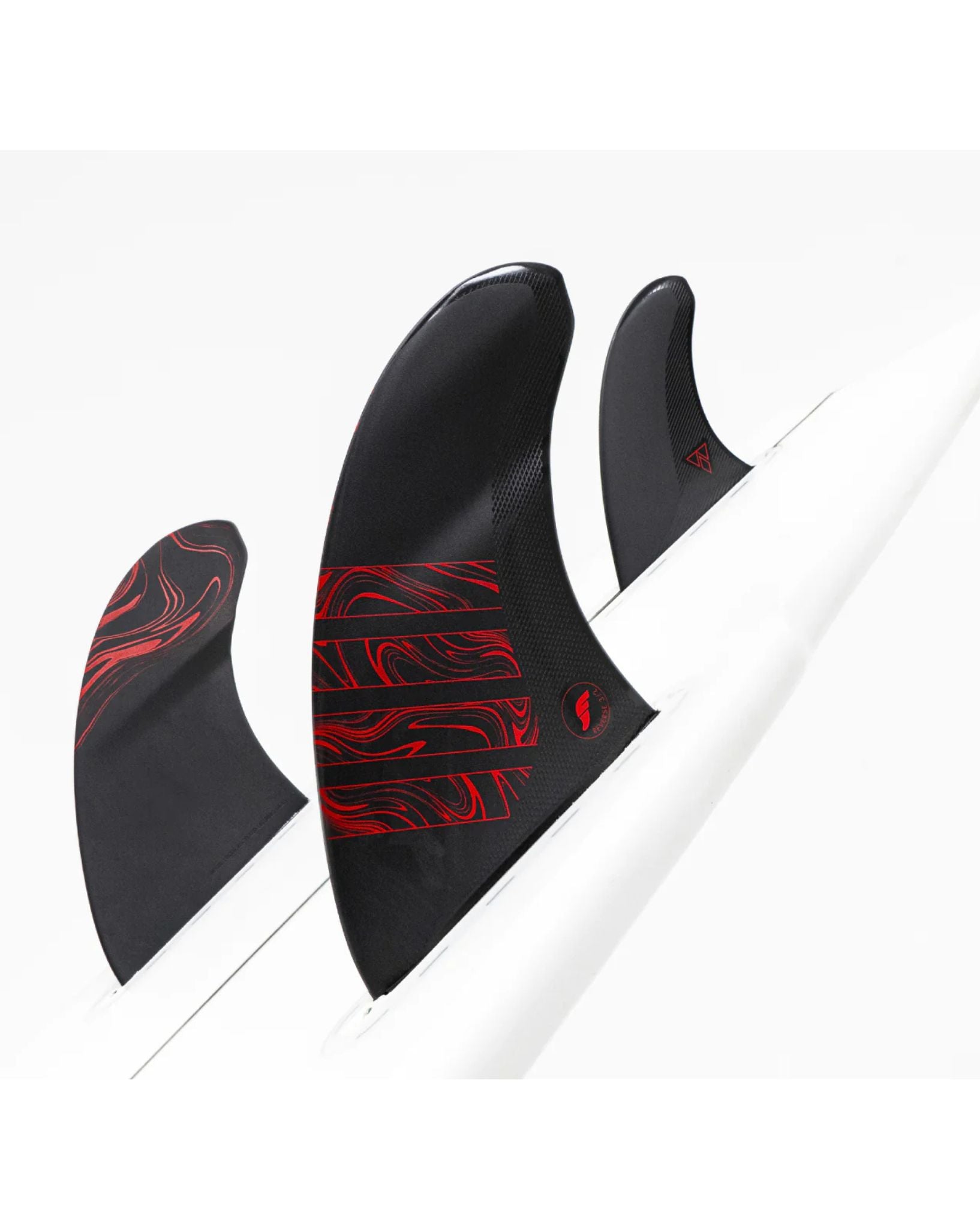 Futures Fins Alpha 3/2 Reverse Twin + 1 - Carbon Red