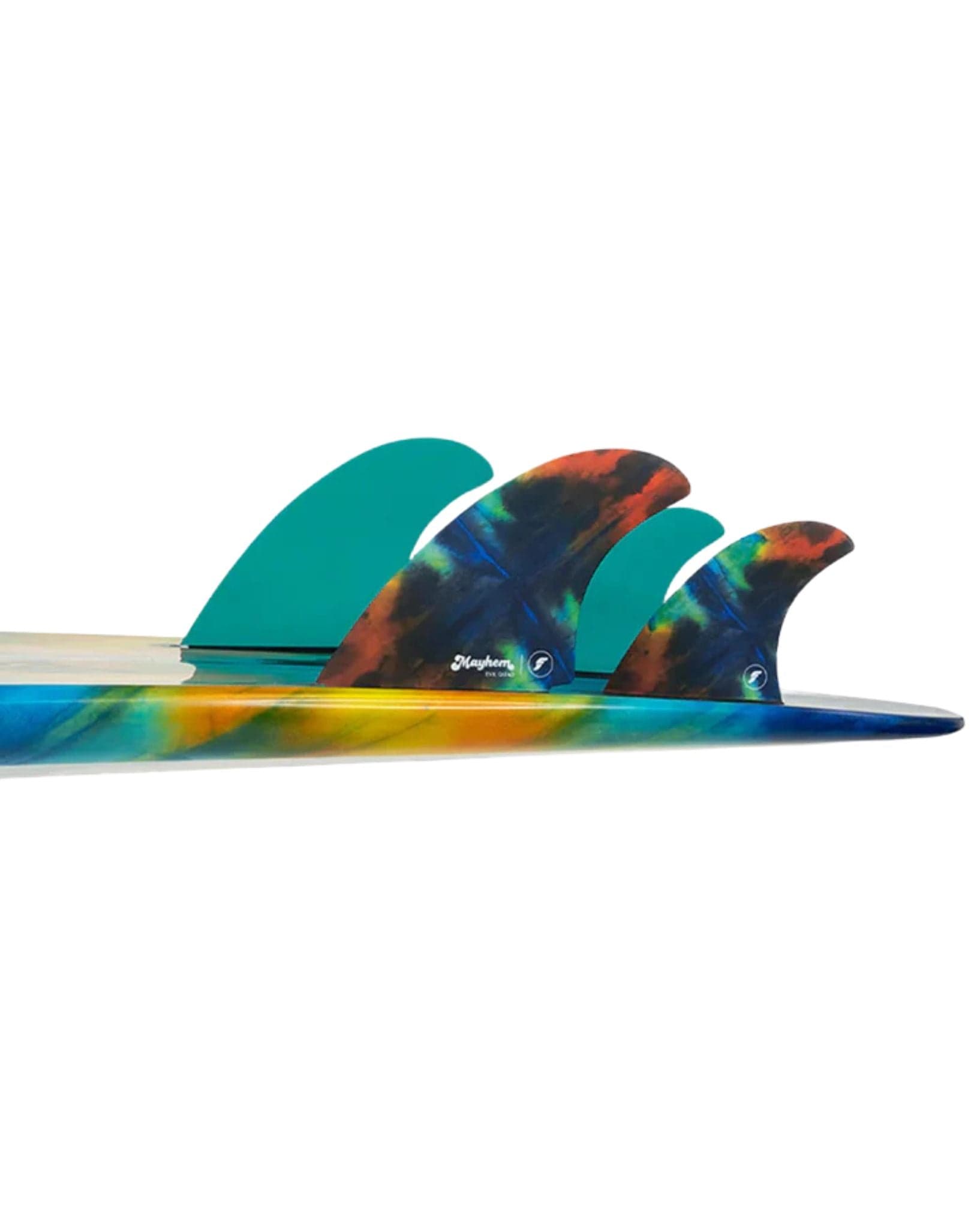 Futures Fins Mayhem Evil Quad Fins Rainbow