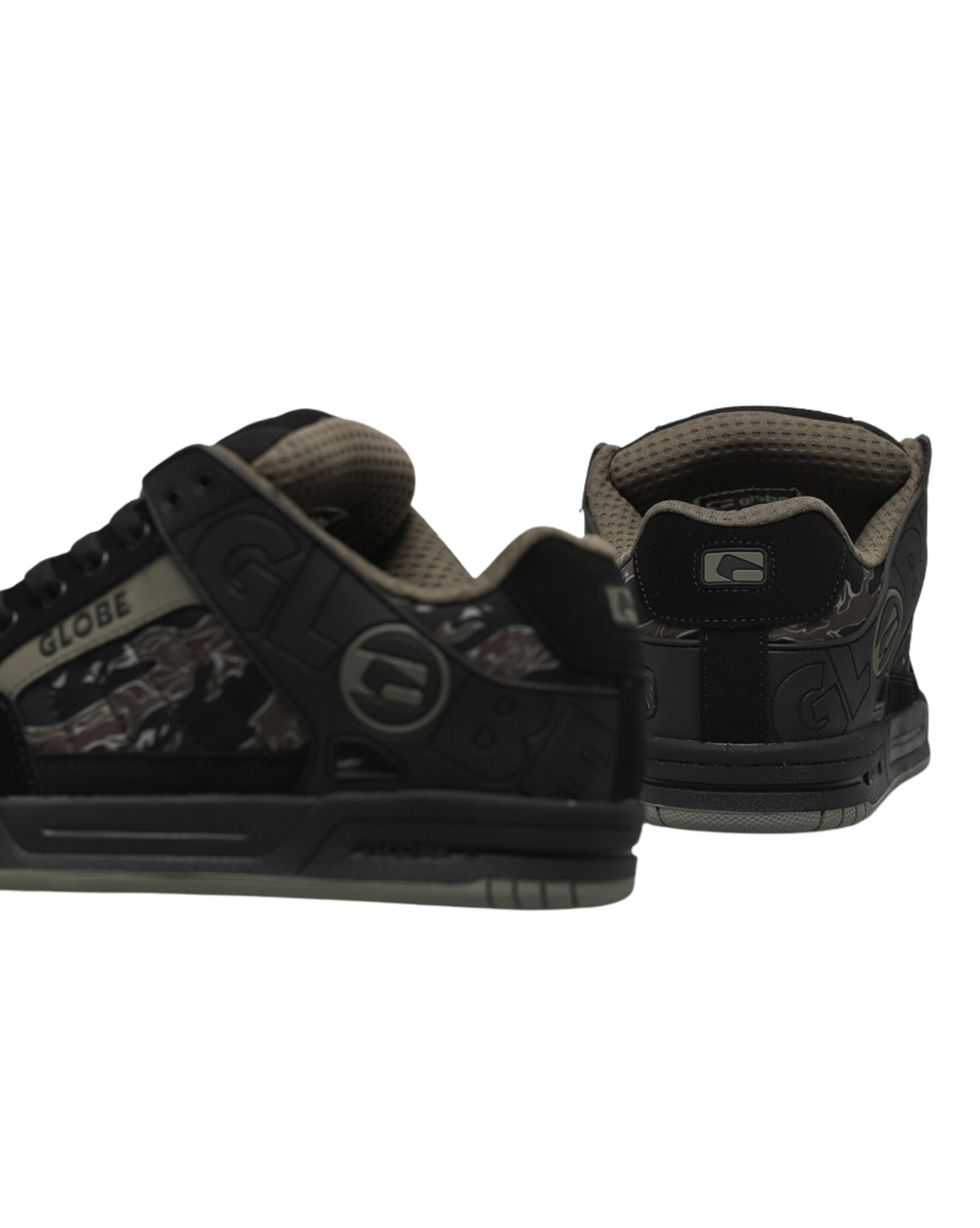 Globe Tilt Kids Skate Shoe - Black I Tiger Camo