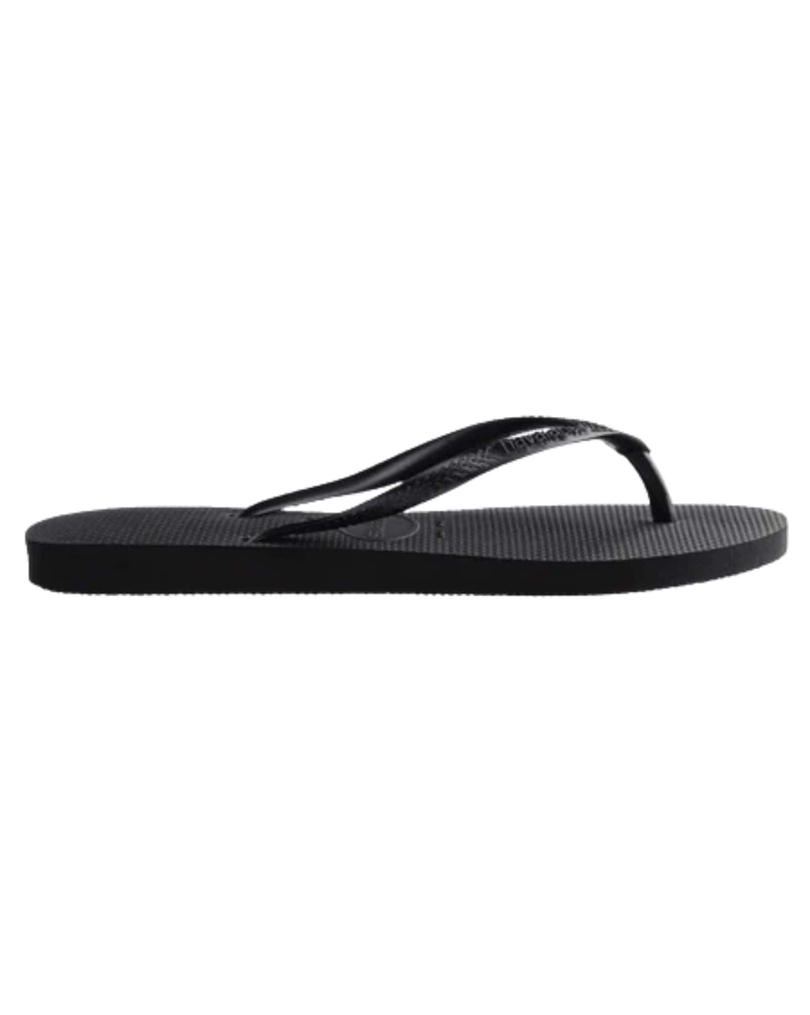 Havaianas Slim Basic Black Thongs
