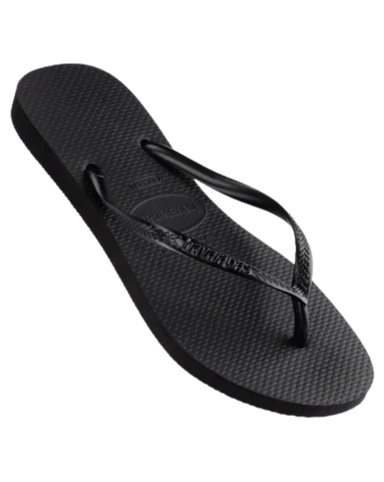 Havaianas Slim Basic Black Thongs