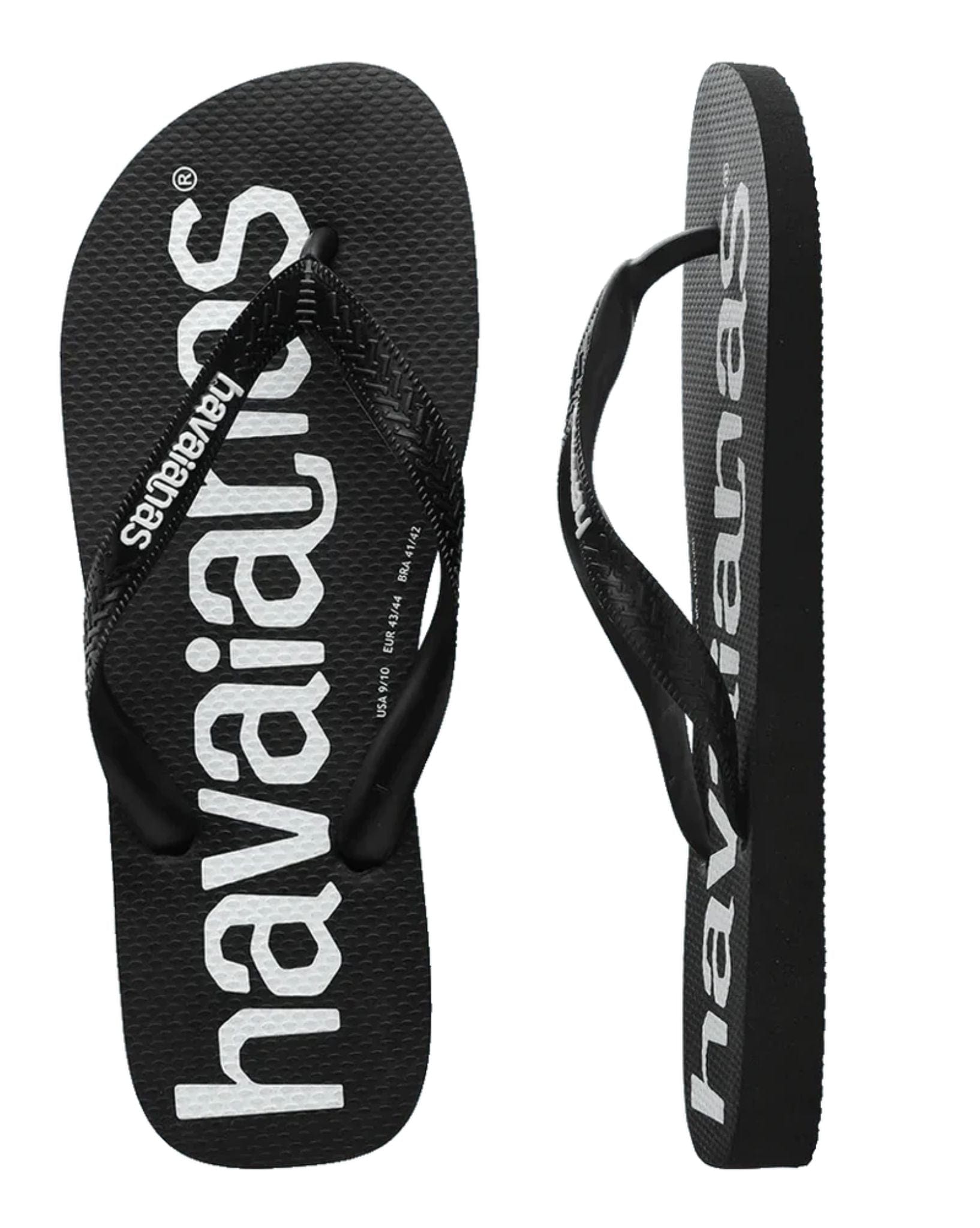 Havaianas Top Logo Mania Thongs - Black 39 40