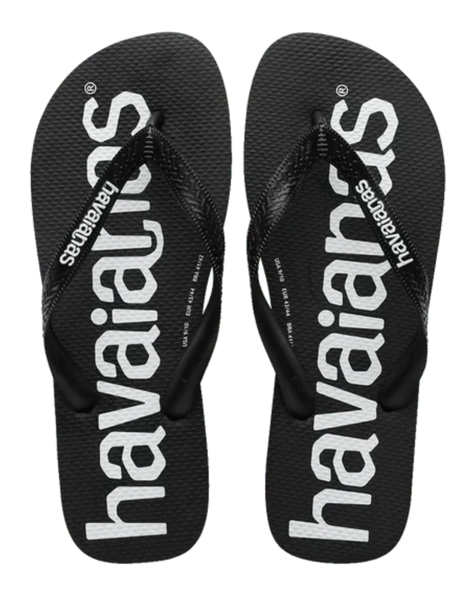 Havaianas Top Logo Mania Thongs Black 39 40 - Main Image