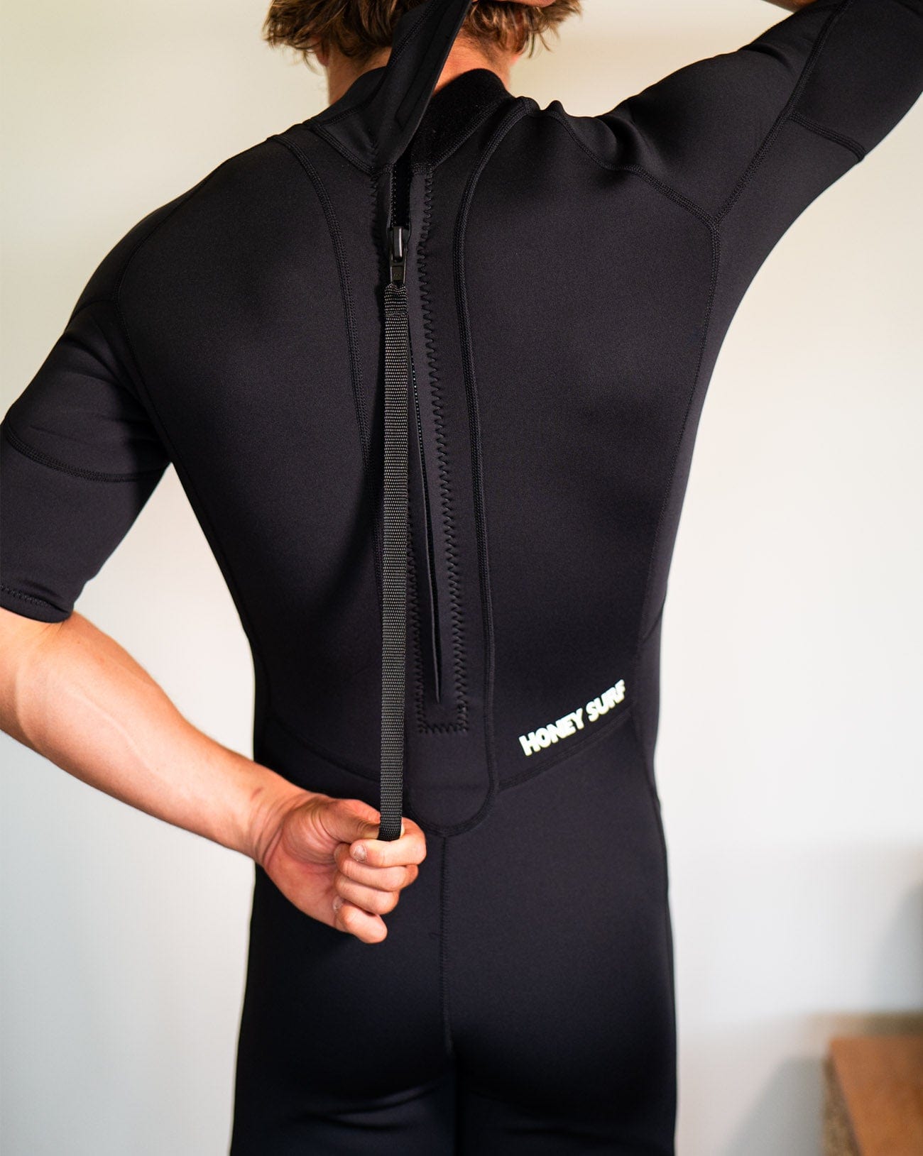 Honey Surf Mens Springsuit Wetsuit - 2mm Back Zip Flatlock