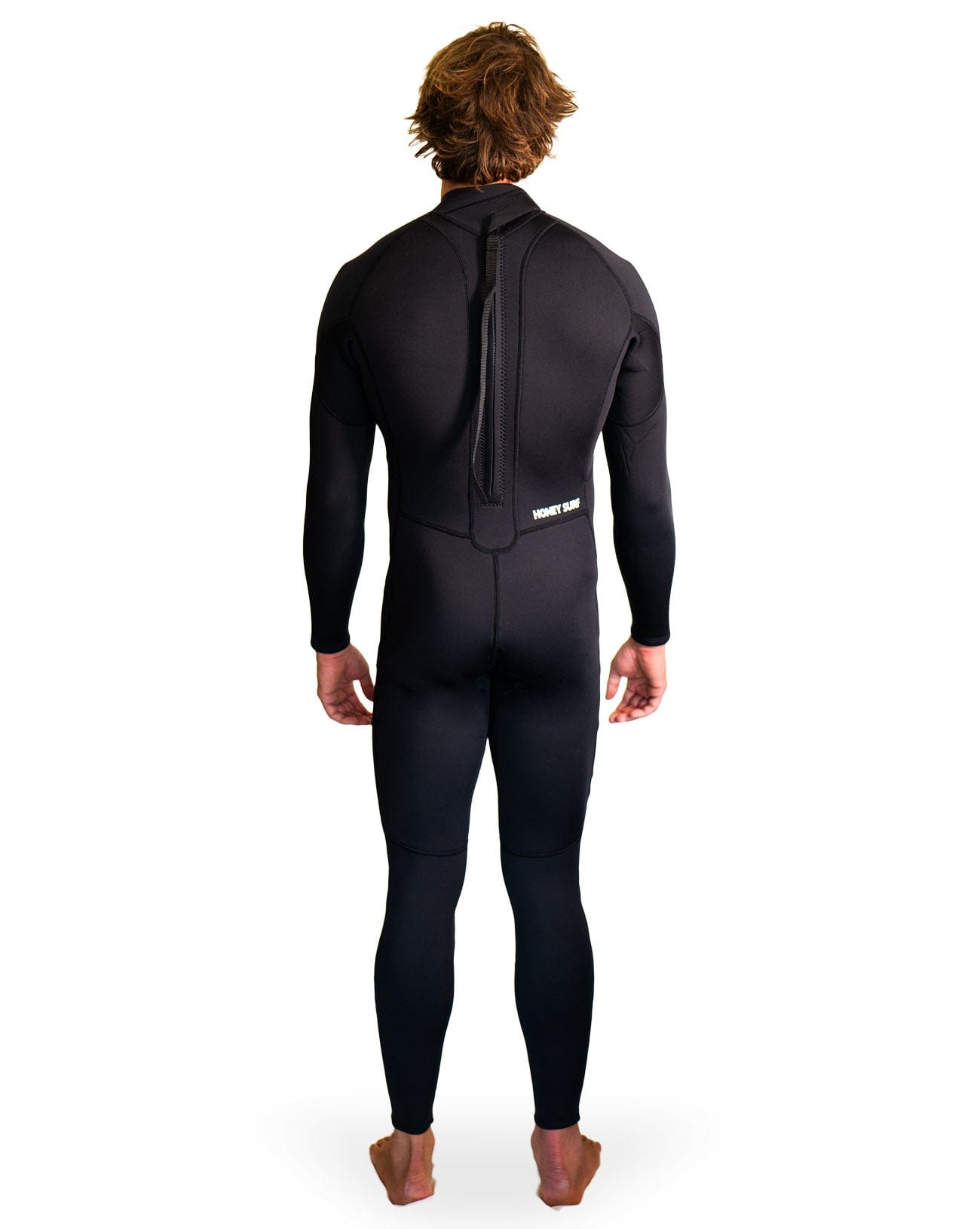 Honey Surf Mens Steamer Wetsuit - 3/2mm Back Zip Flatlock