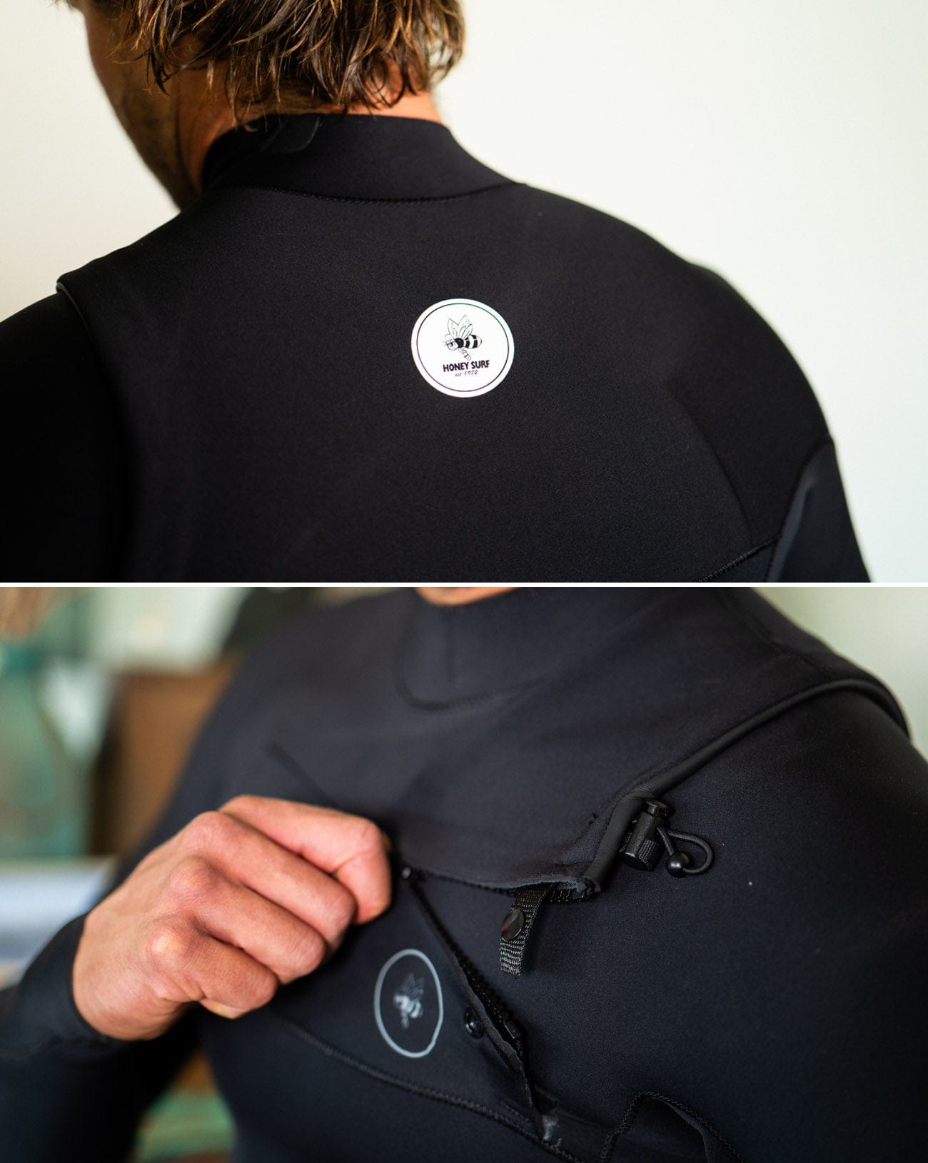 Honey Surf Mens Steamer Wetsuit - 3/2mm Chest Zip GBS