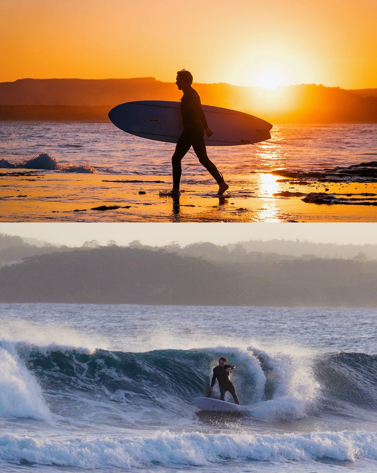 Honey Surf Moon Dancer Epoxy Fish Surfboard