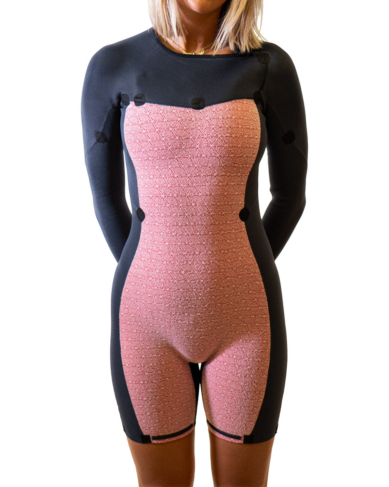 Honey Surf Womens Long Sleeve Springsuit Wetsuit - 2mm Chest Zip GBS