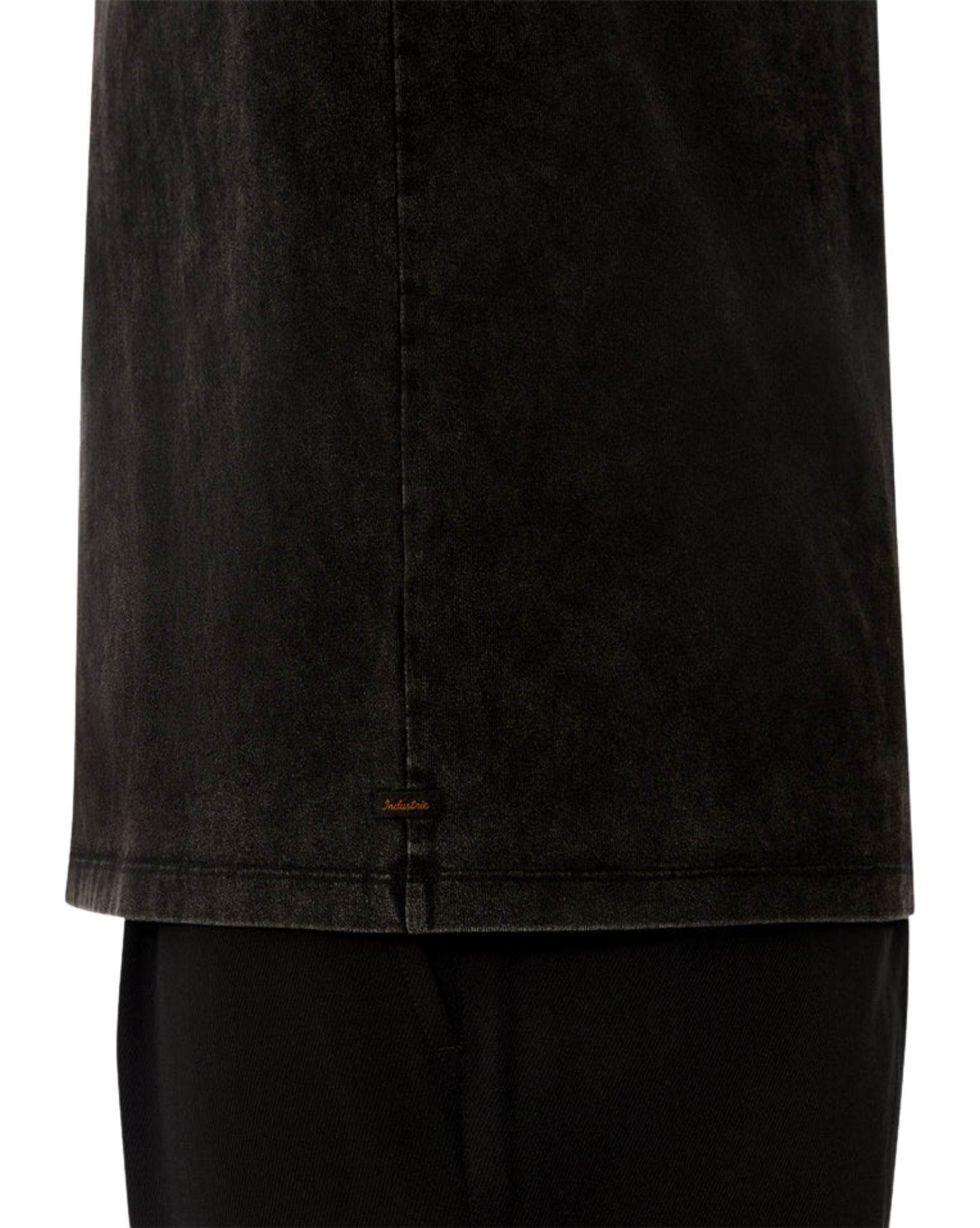 Industrie Mens The Del Sur Acid Wash Tee - Black Acid