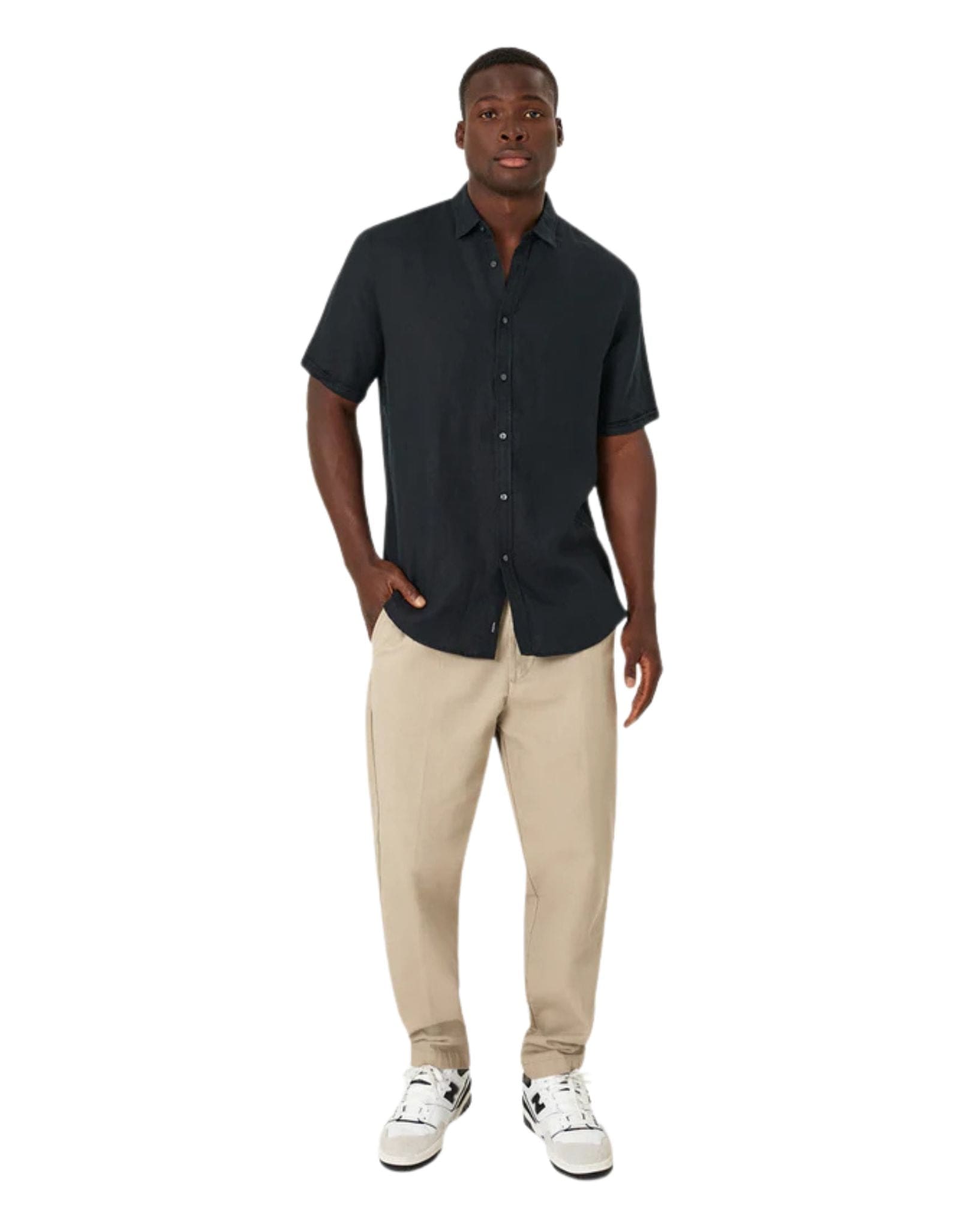 Industrie Mens The Tennyson Linen S/S Shirt