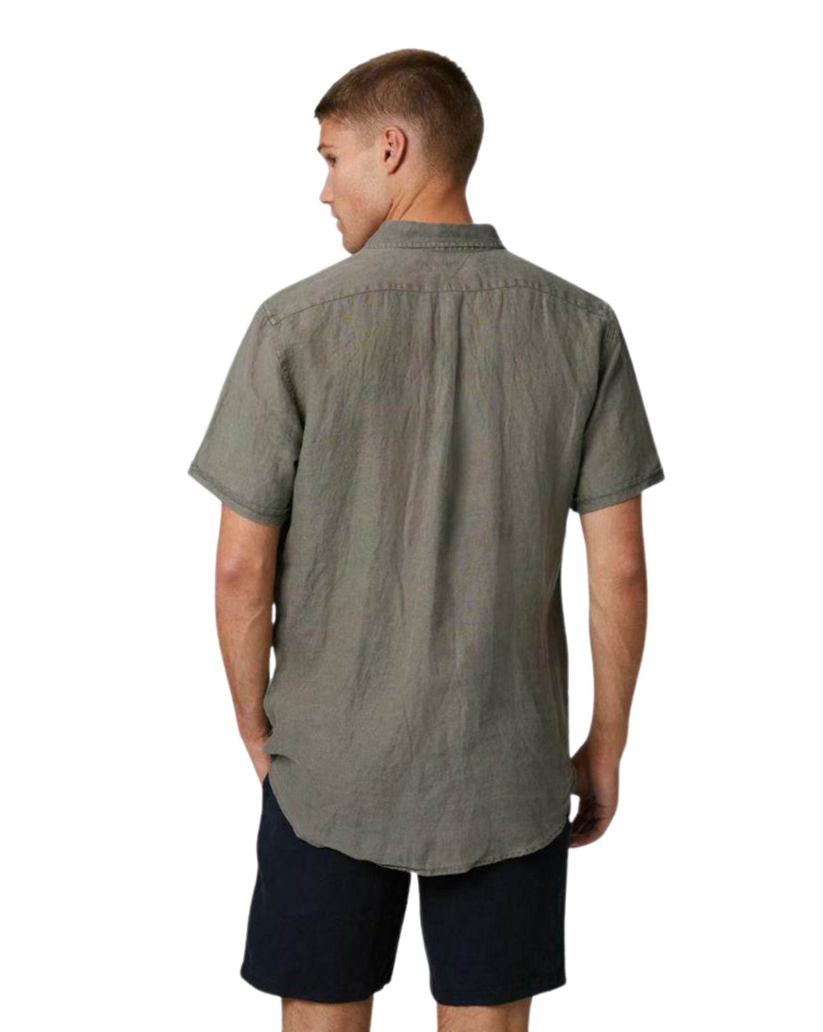 Industrie Mens The Tennyson Linen S/S Shirt