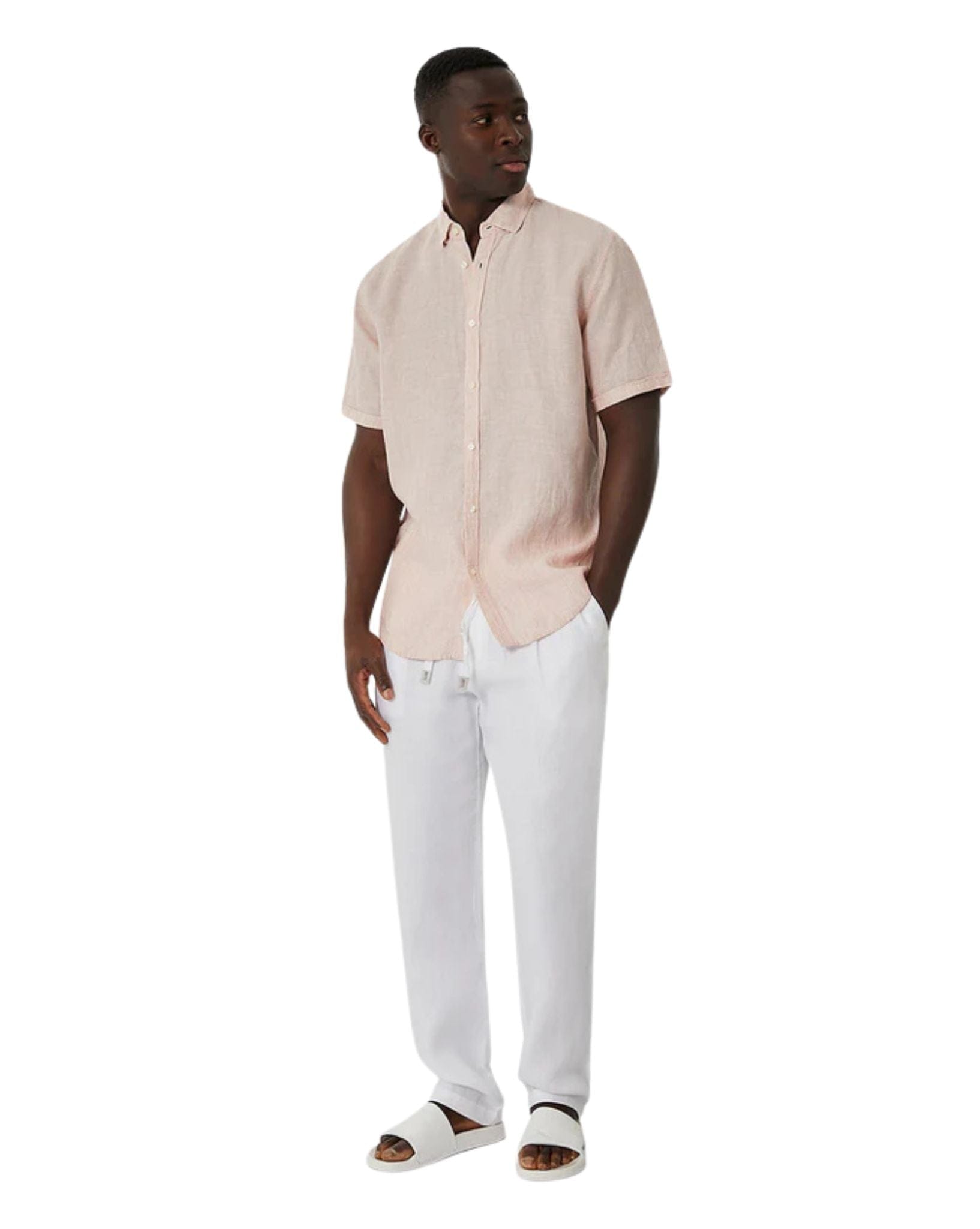 Industrie Mens The Tennyson Linen S/S Shirt