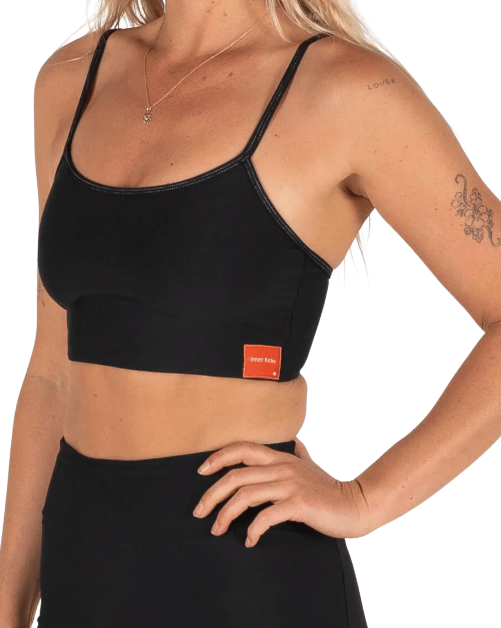 Inner Relm Womens Swim Top Inner Relm Confidence Top - Black