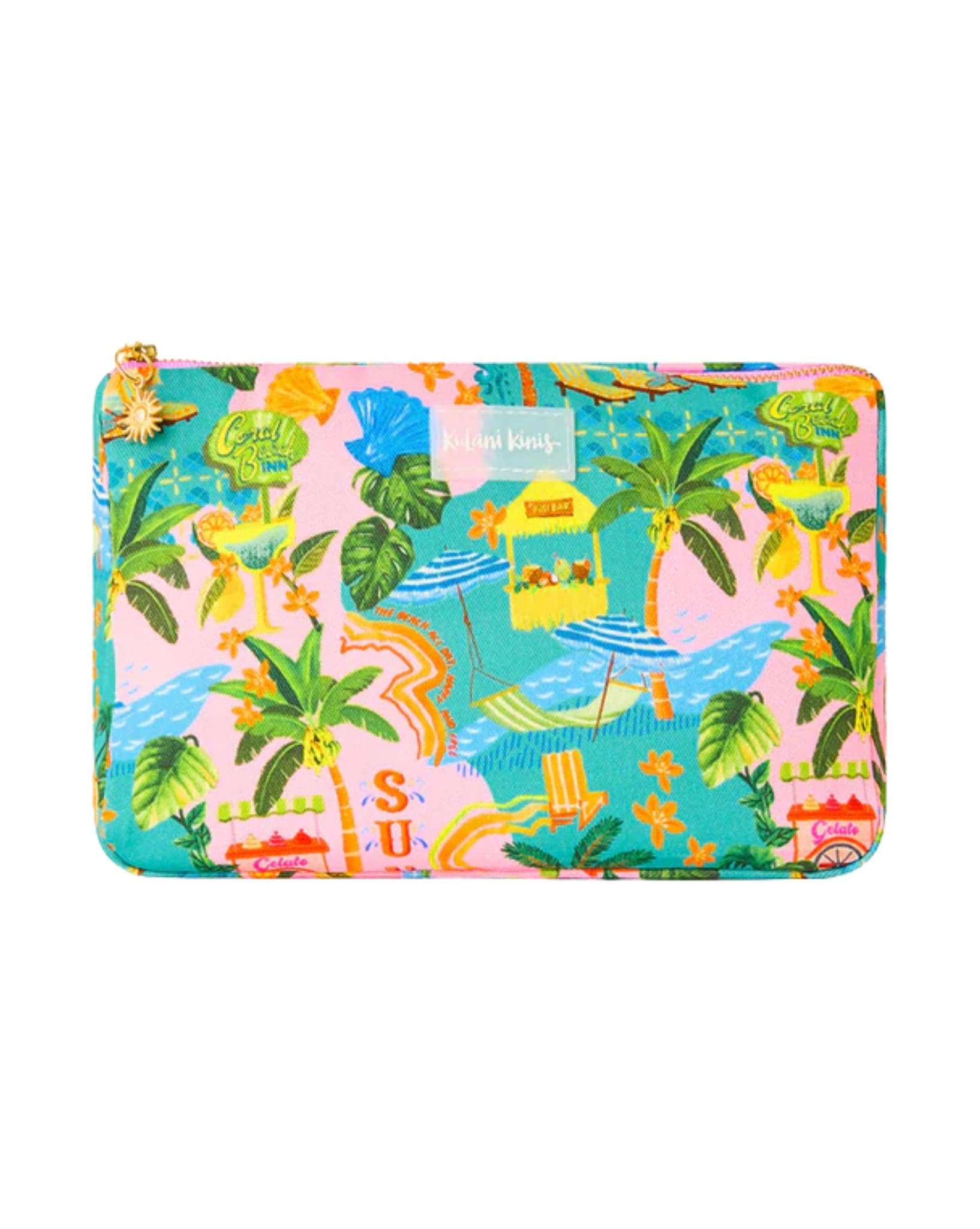 Kulani Kinis Beach Pouch - Sunlit Spritz