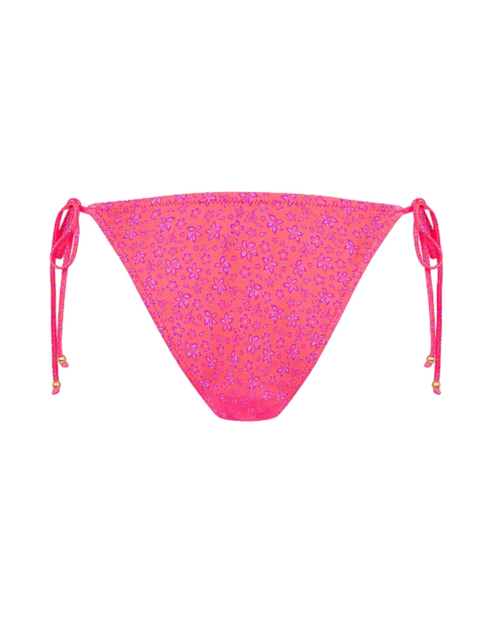Kulani Kinis Dipped Cheeky Tie Bikini Bottom - Kiss Me