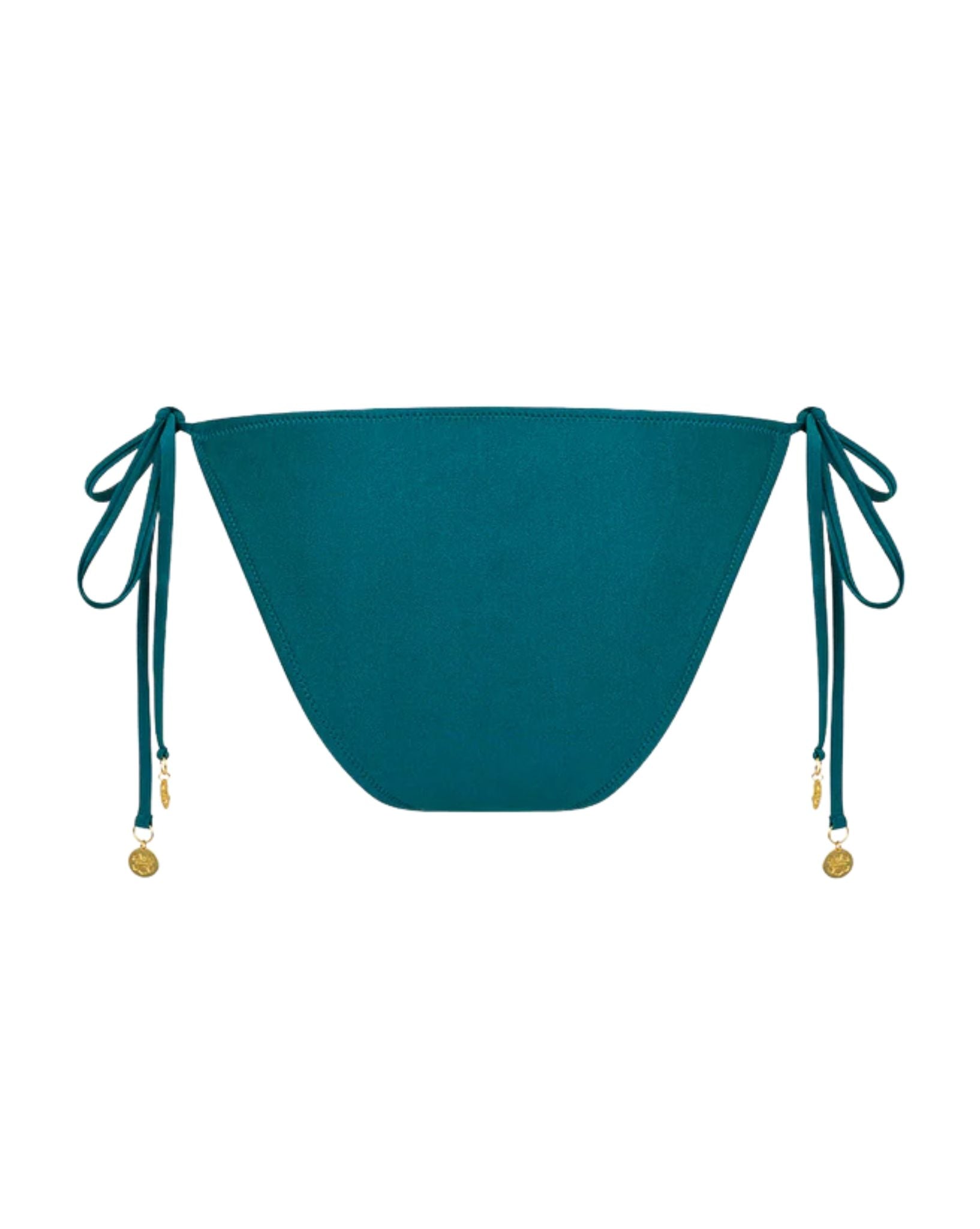 Kulani Kinis Full Coverage Tie Bikini Bottom - Laguna Haze