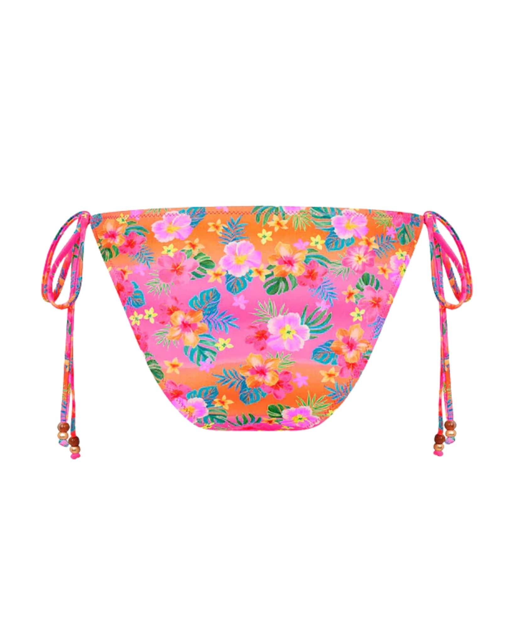 Kulani Kinis Full Coverage Tie Bikini Bottom - Summer Glow