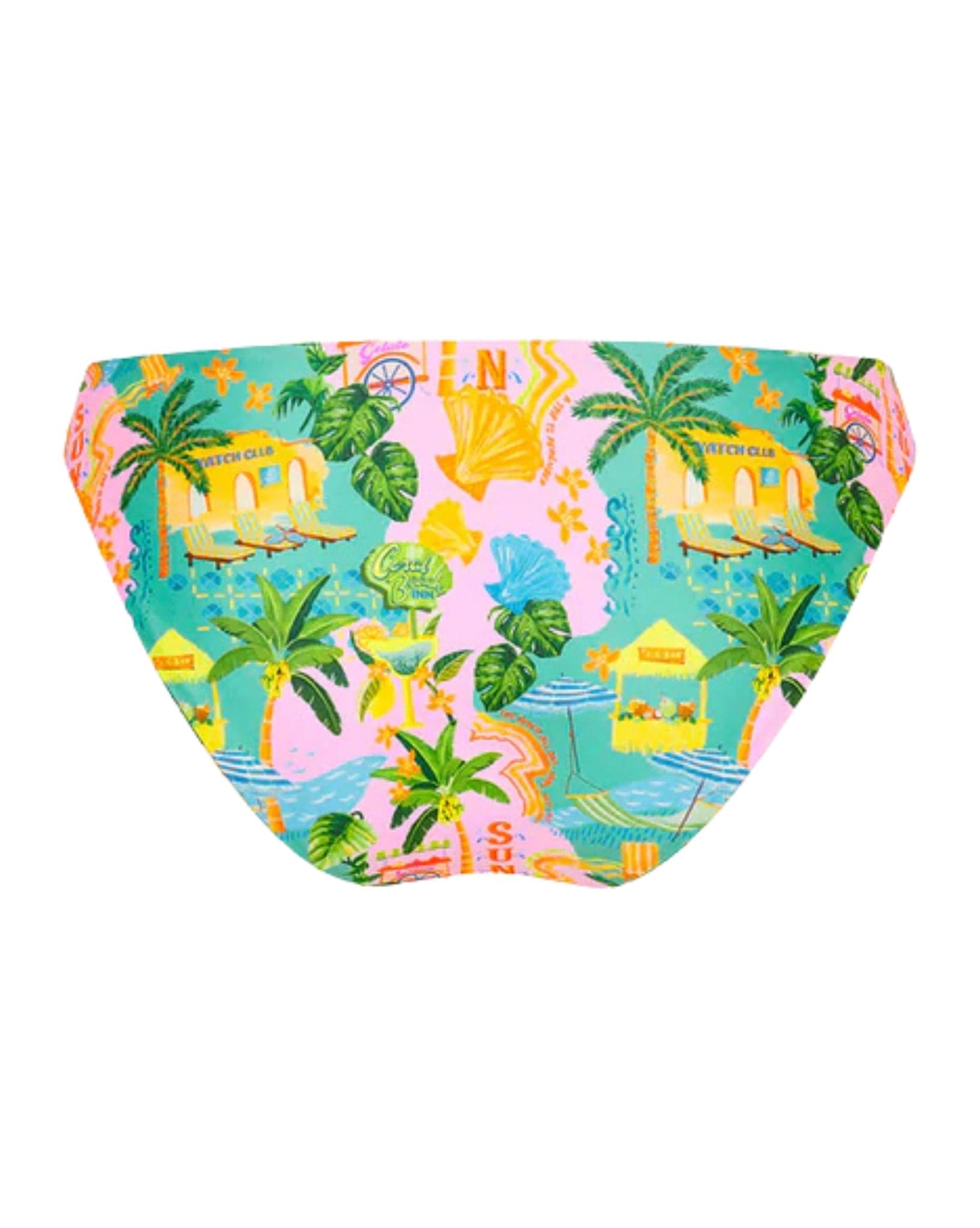 Kulani Kinis Minimal Full Coverage Bikini Bottom - Sunlit Spritz