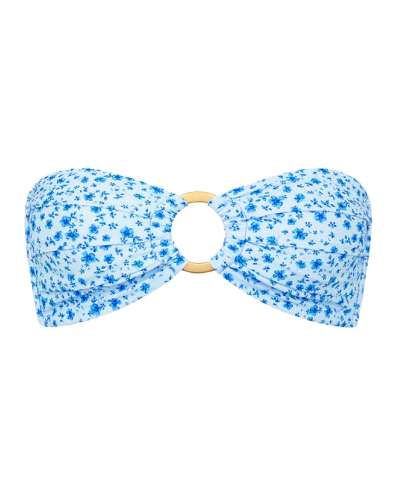 Kulani Kinis Strapless Bandeau Bikini Top - Dream Flower
