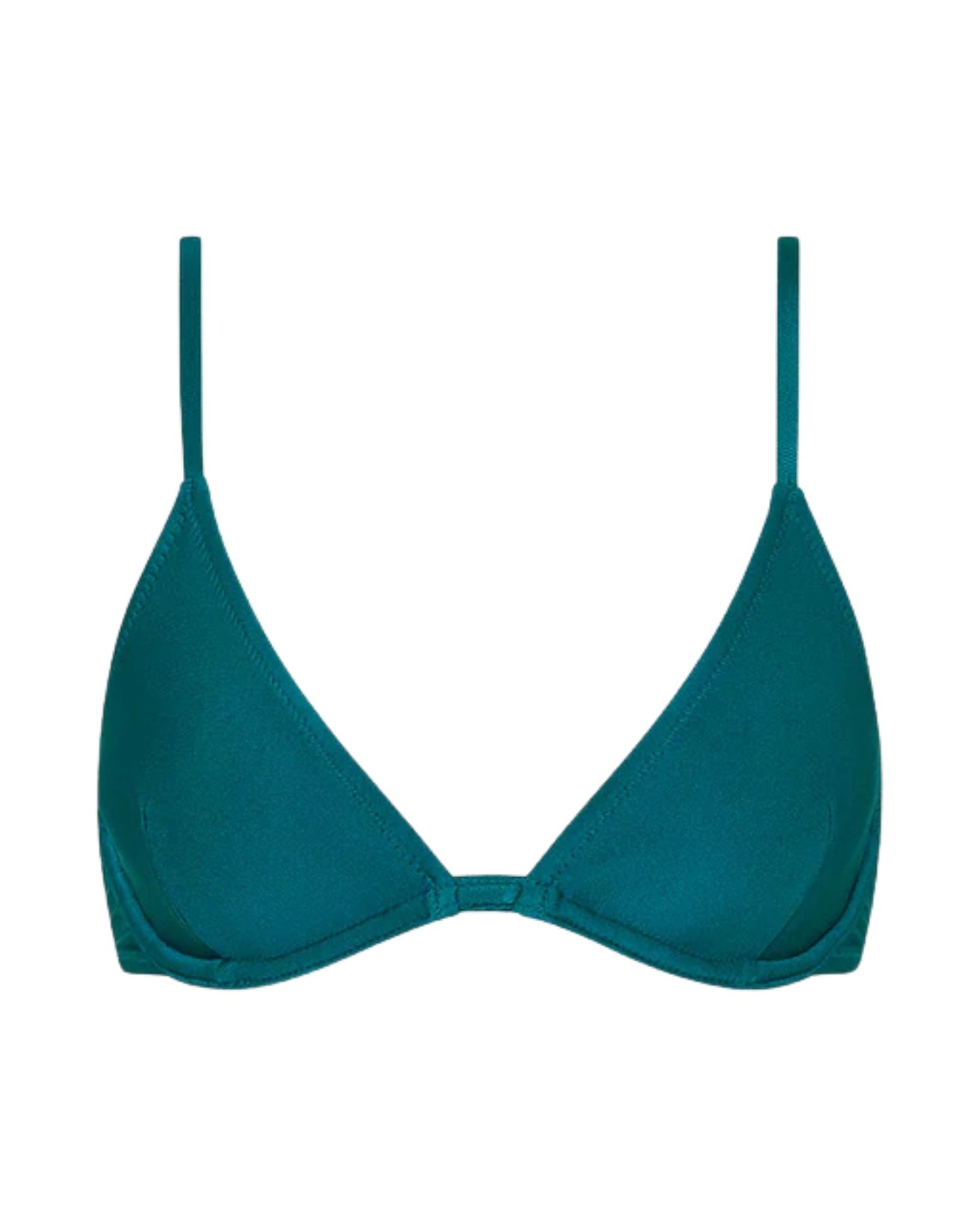 Kulani Kinis Underwire Triangle B-C Cup Bikini Top - Laguna Haze