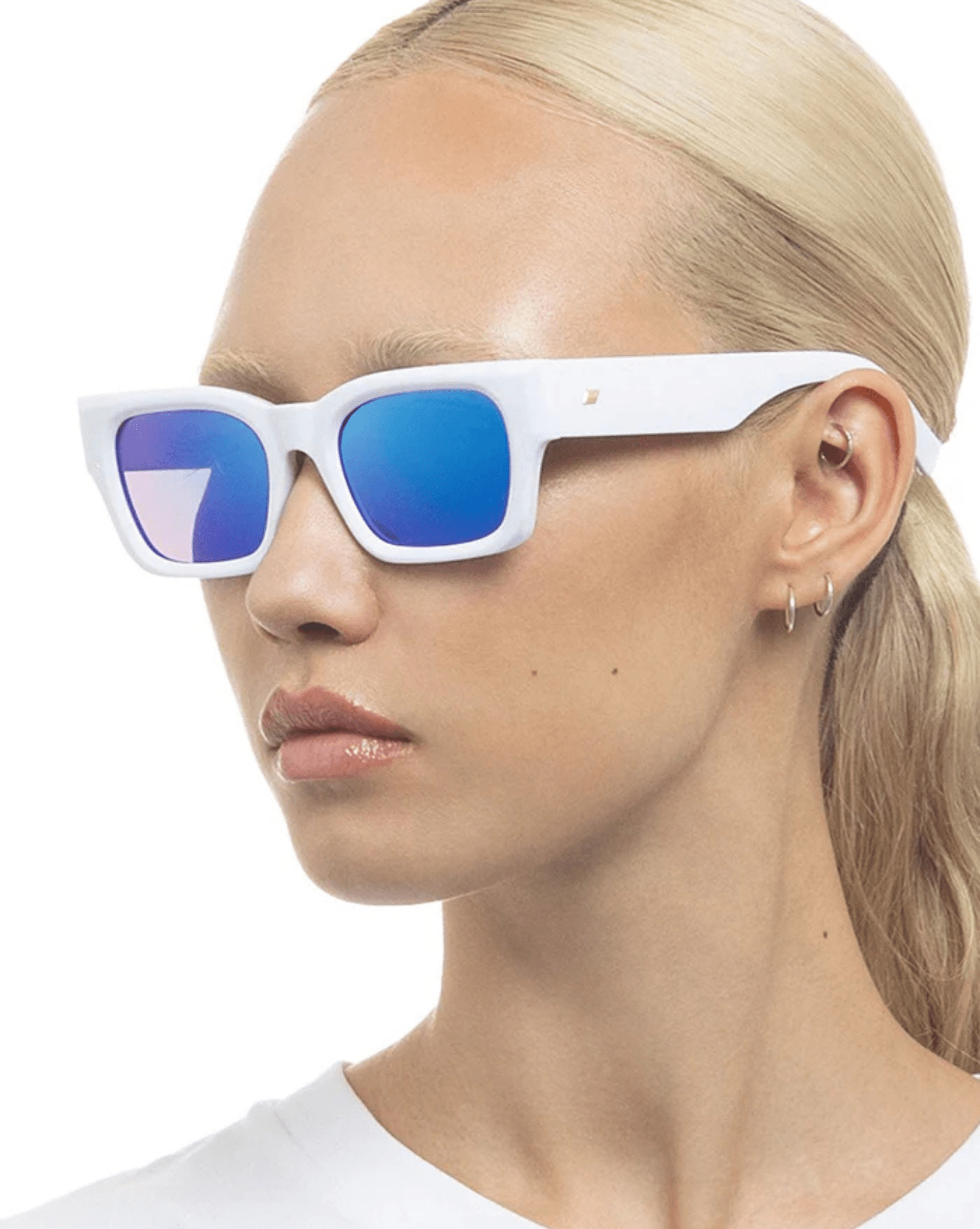 Le Specs Shmood Sunglasses - White