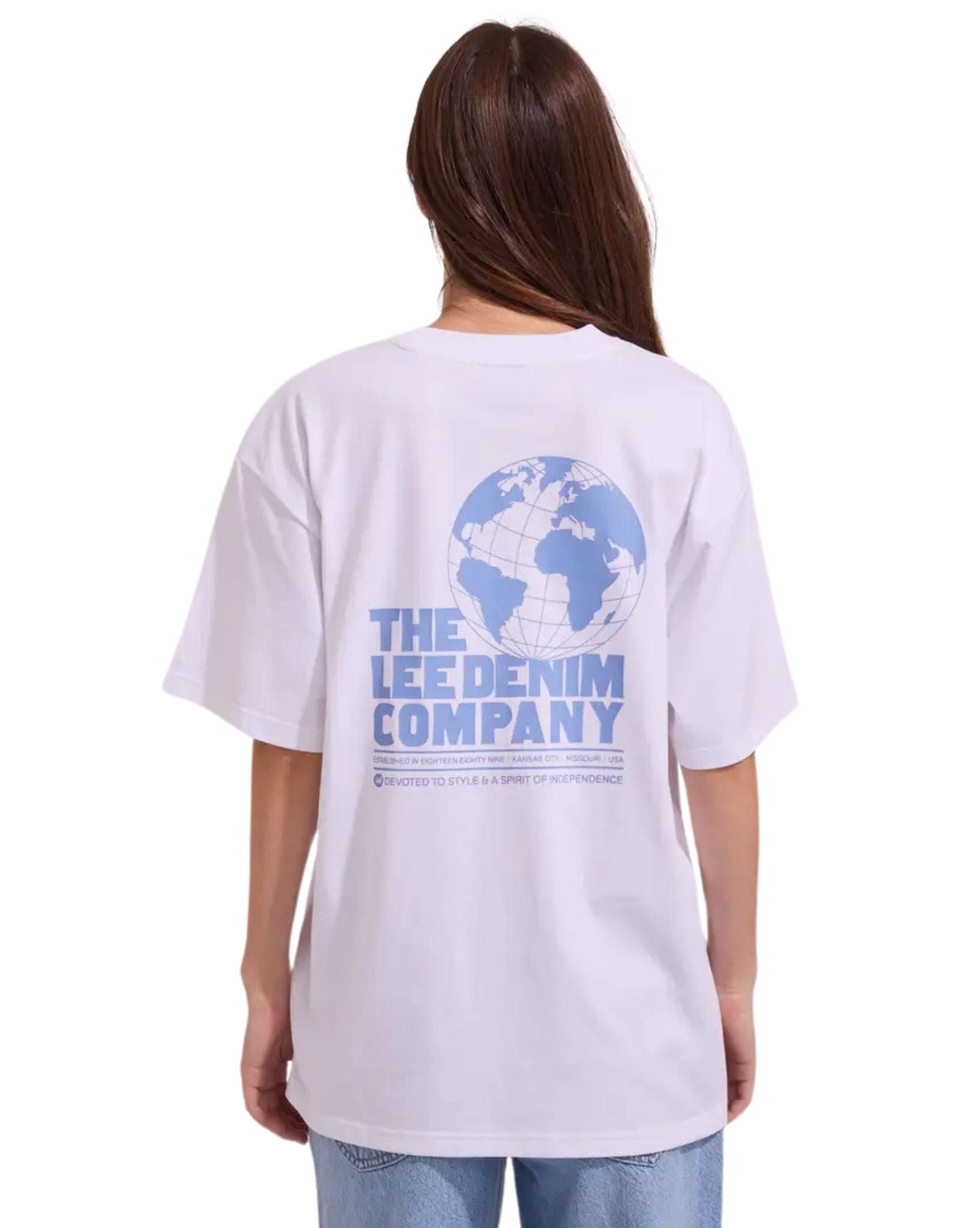 Lee Womens Global Baggy Tee - Optic White
