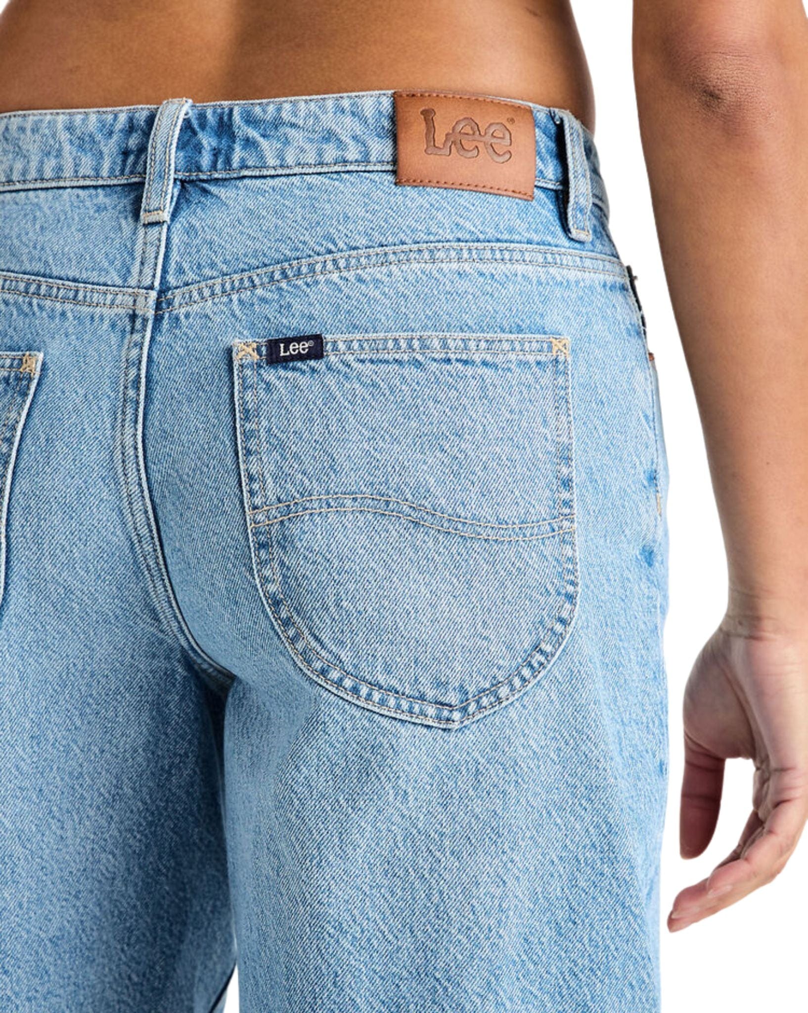 Lee Womens Mid Baggy Short - Yesterday's Blue