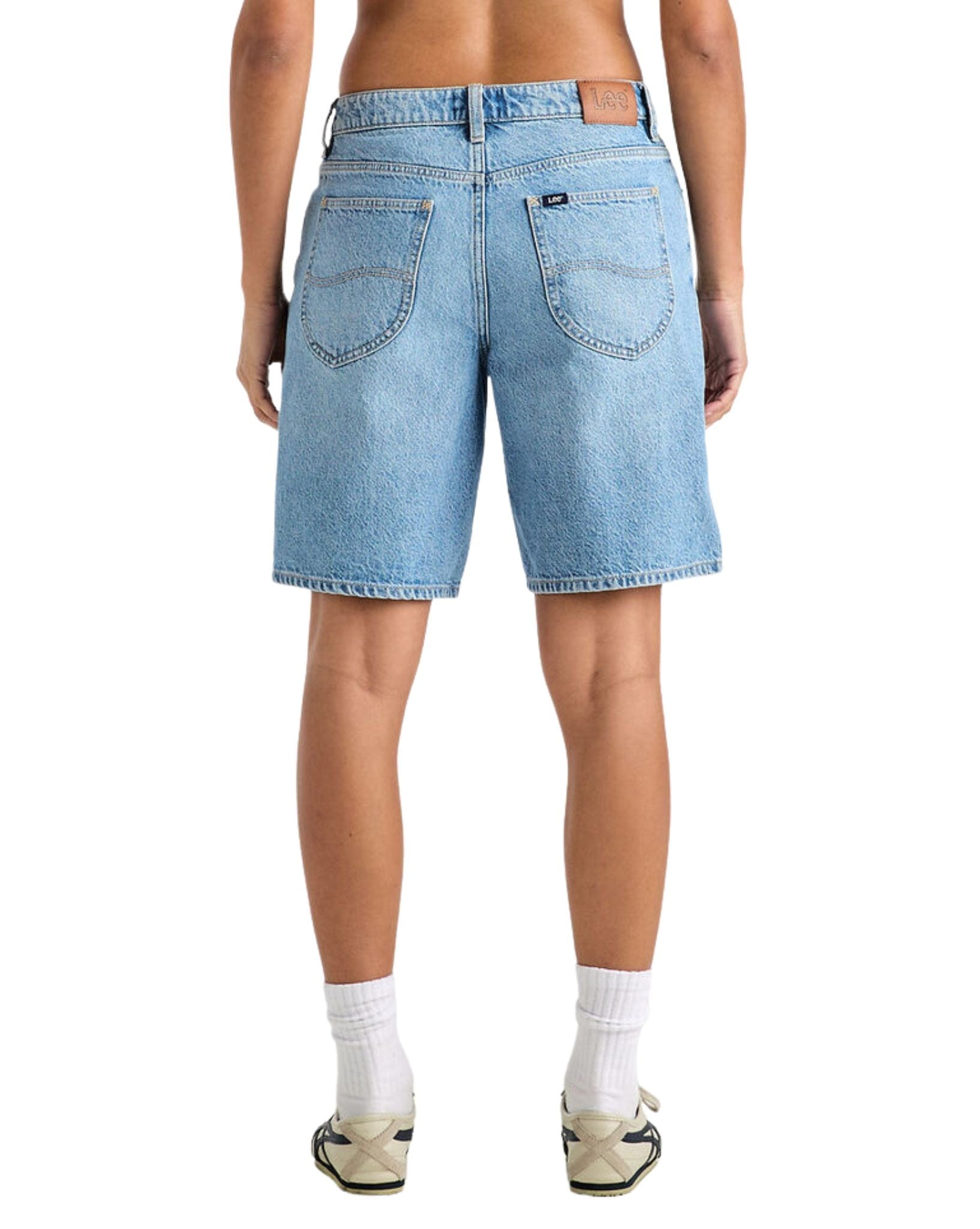 Lee Womens Mid Baggy Short - Yesterday's Blue