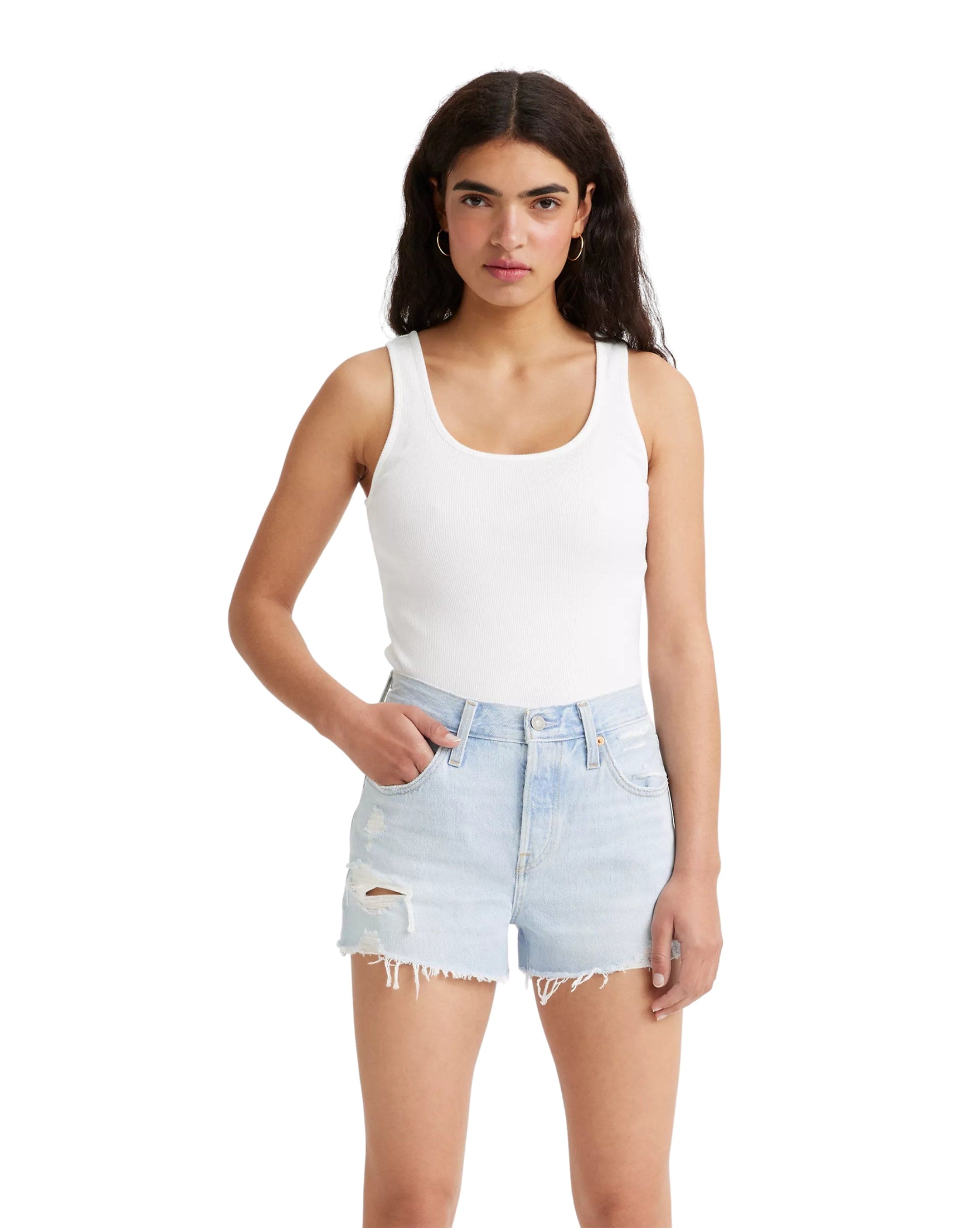 Levi Essential Rib Tank Top