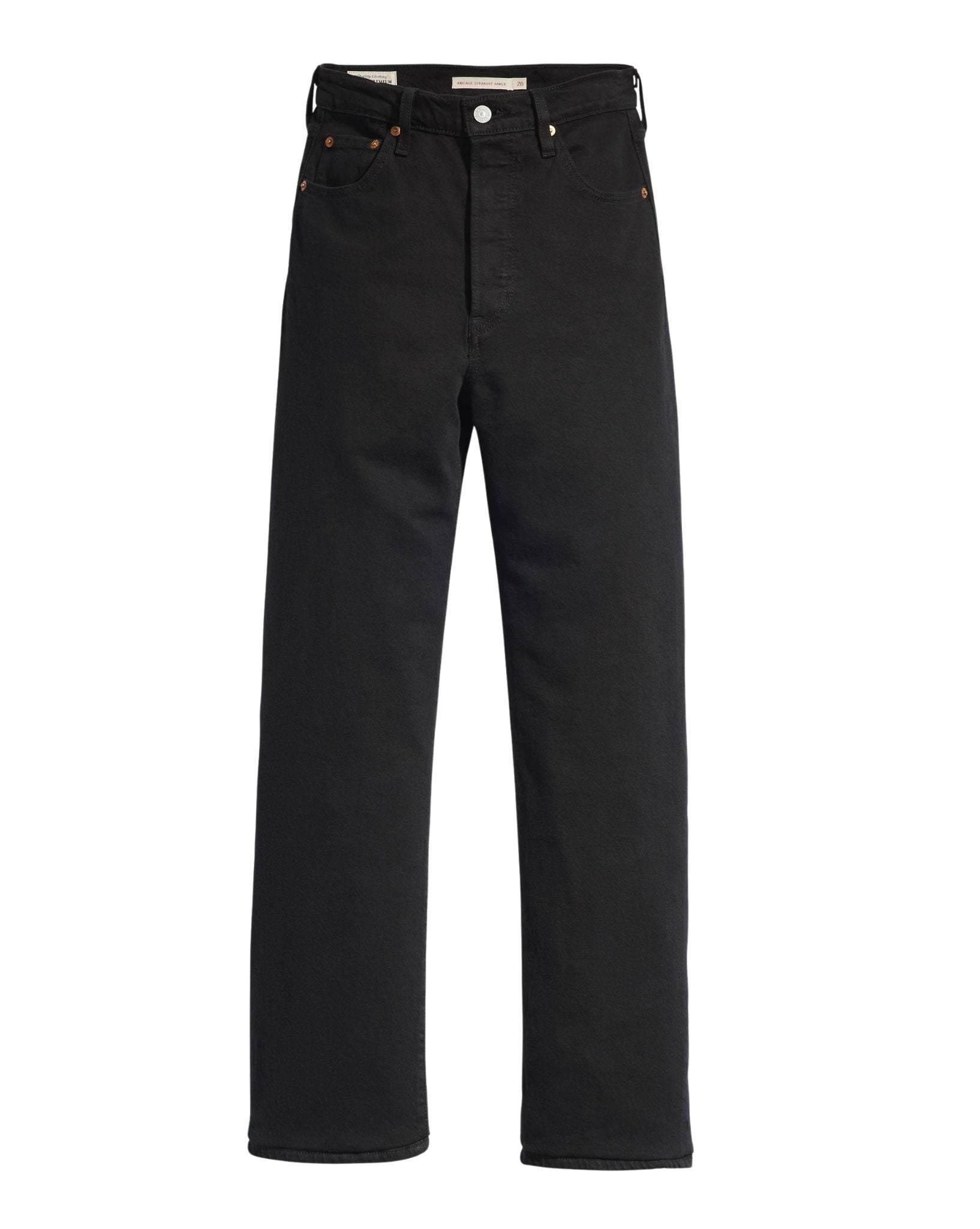 Levi Ribcage Straight Ankle Denim - Black Sprout