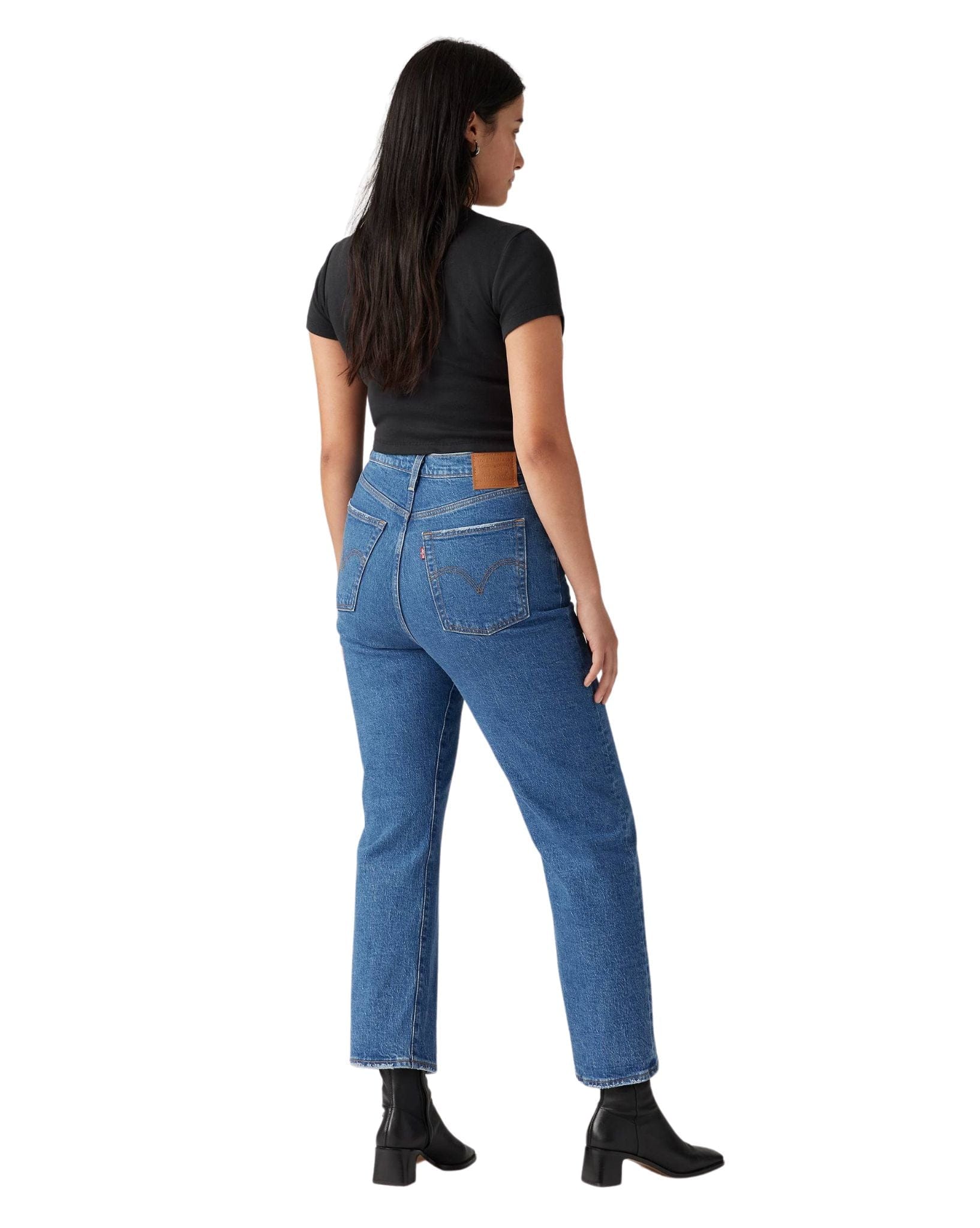 Levi Womens Ribcage Straight Long Leg -Jazz Pop