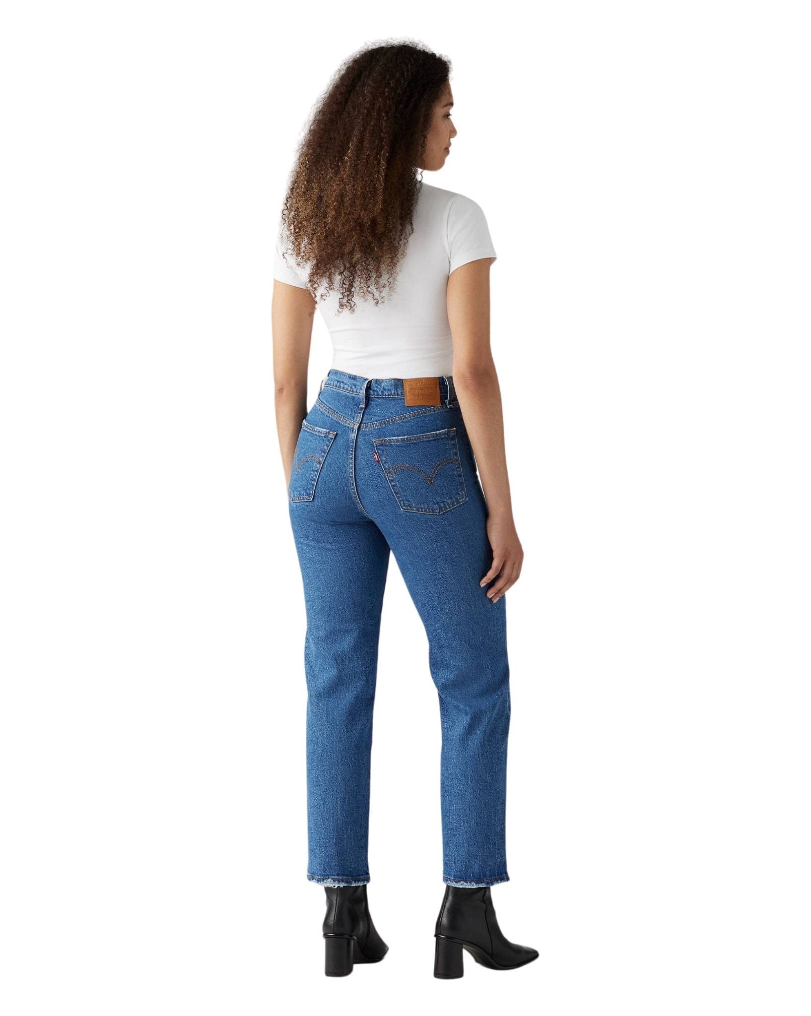 Levi Womens Ribcage Straight Long Leg -Jazz Pop