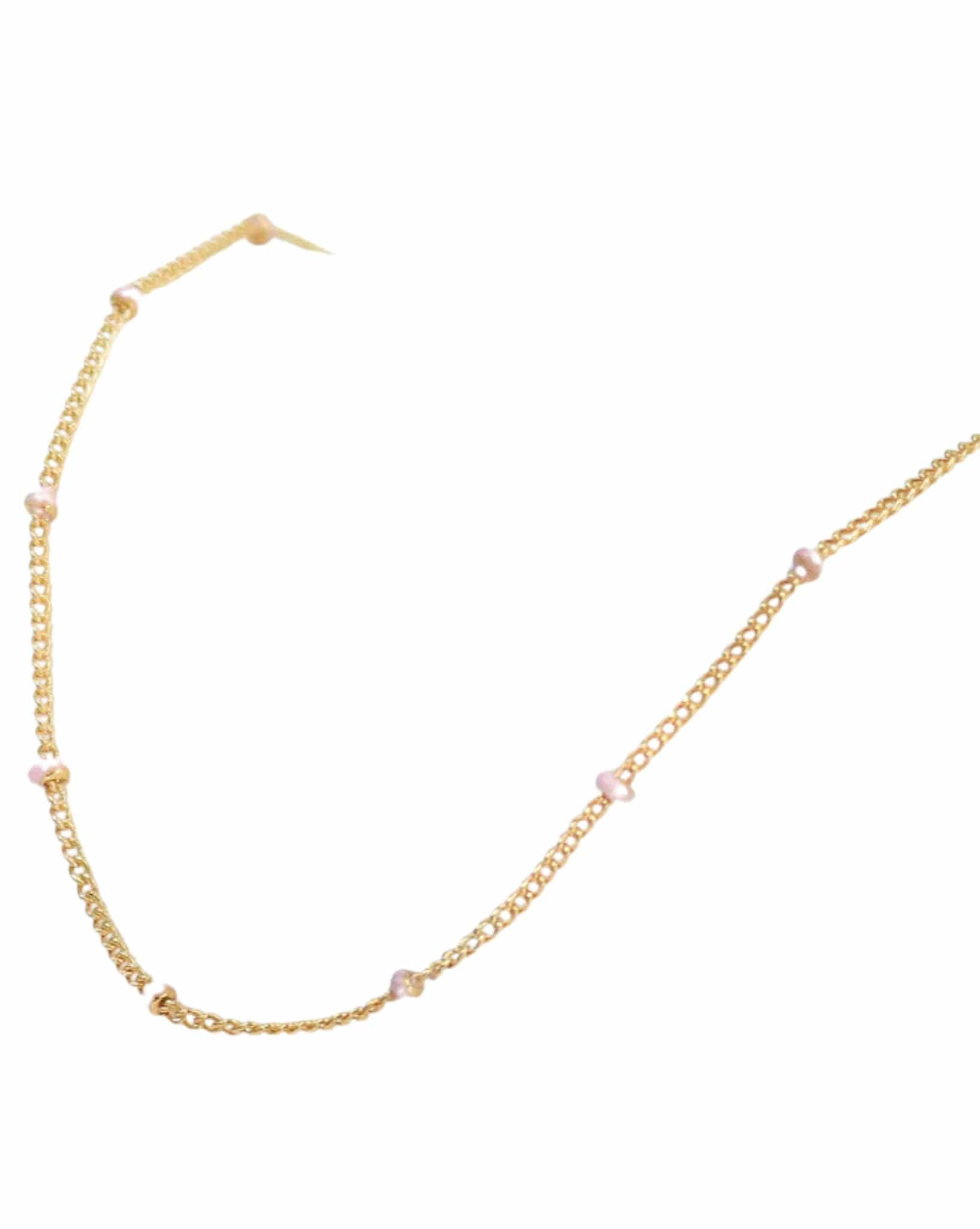Love Lunamei Gold Layer Me Necklace - Gold Blush