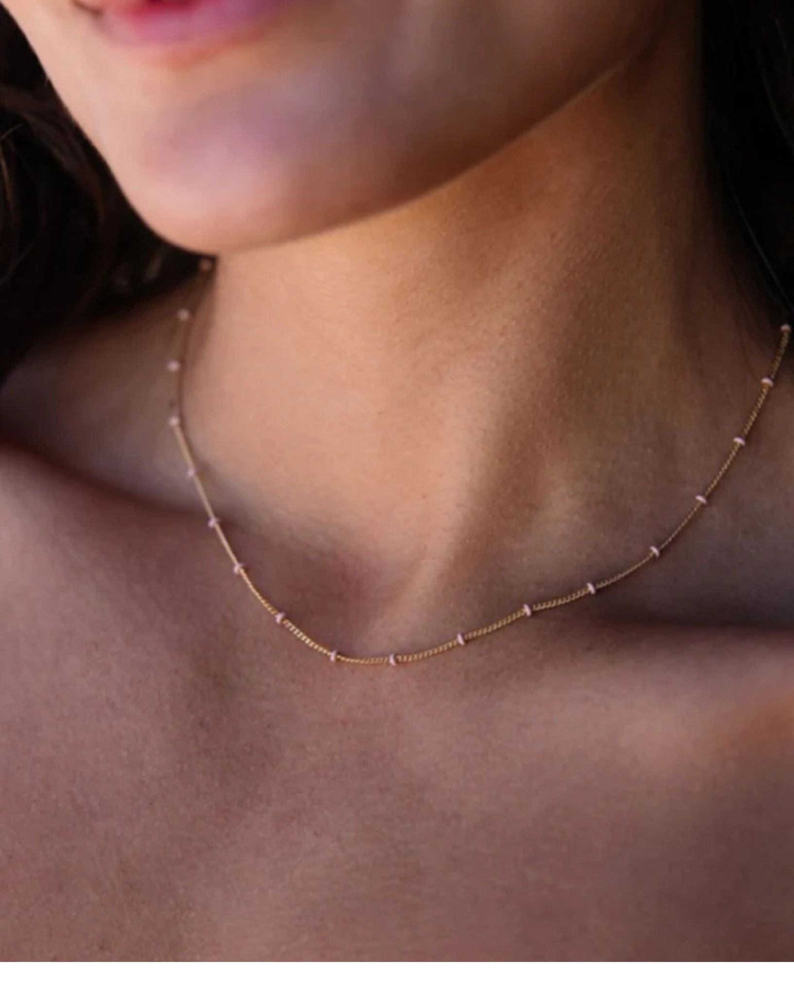Love Lunamei Gold Layer Me Necklace - Gold Blush