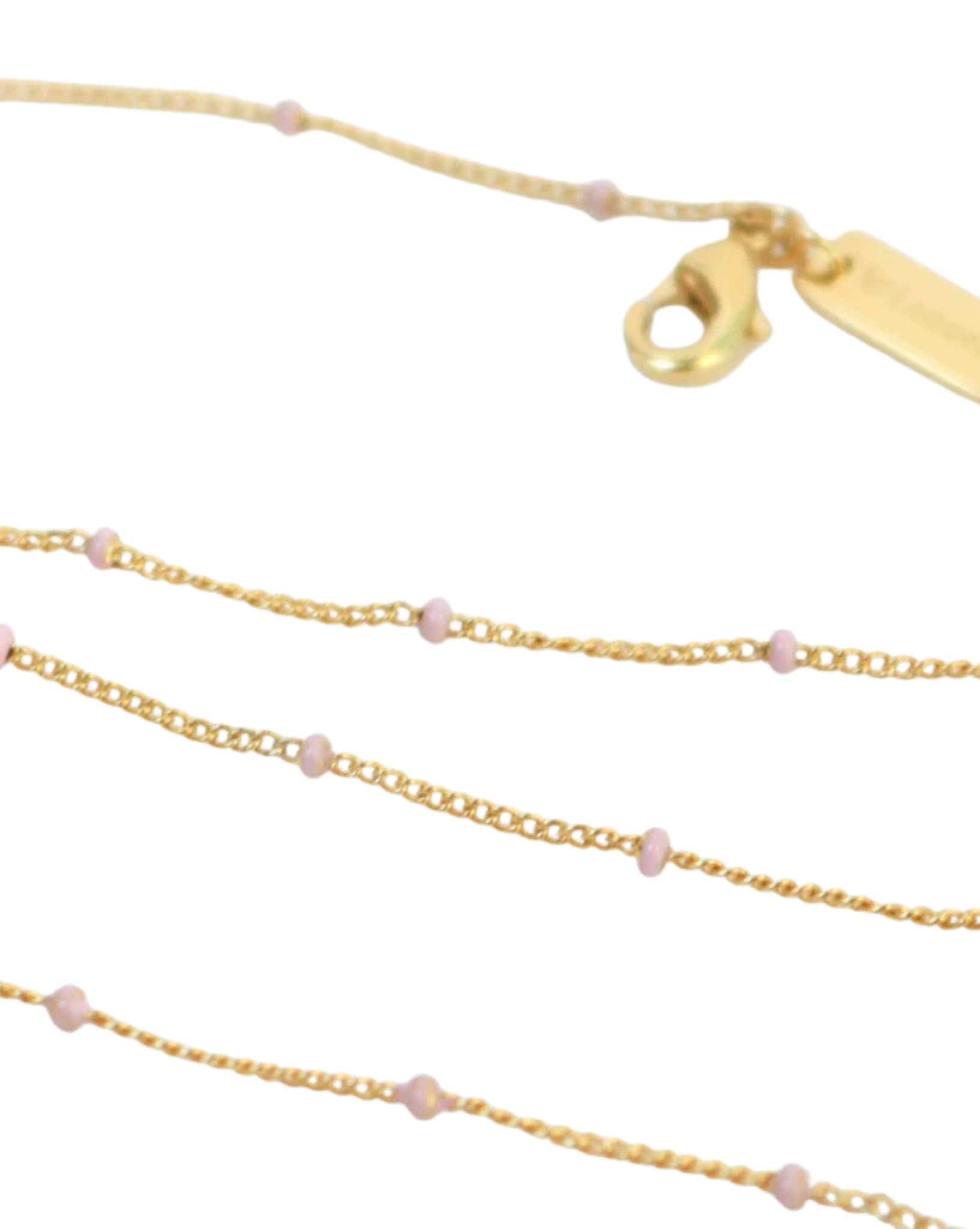 Love Lunamei Gold Layer Me Necklace - Gold Blush