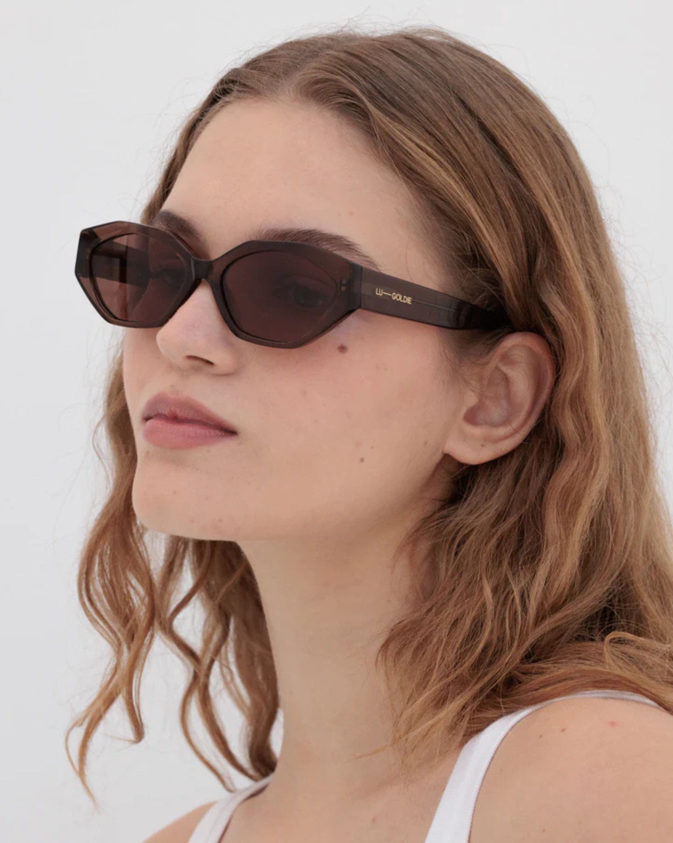 Lu Goldie Eliana - Espresso Sunglasses