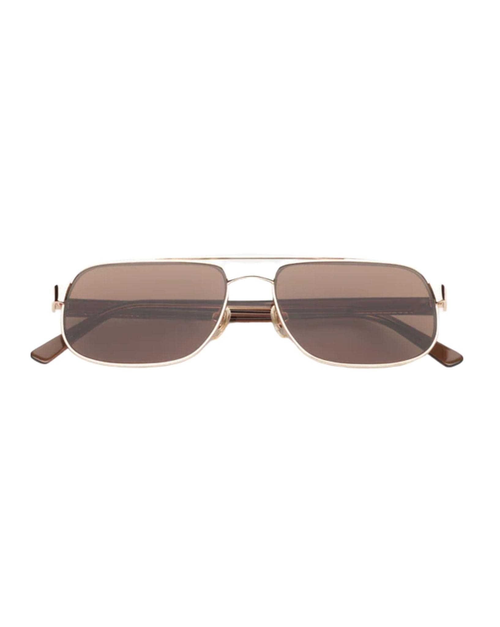 Lu Goldie Evangeline-Coffee Sunglasses