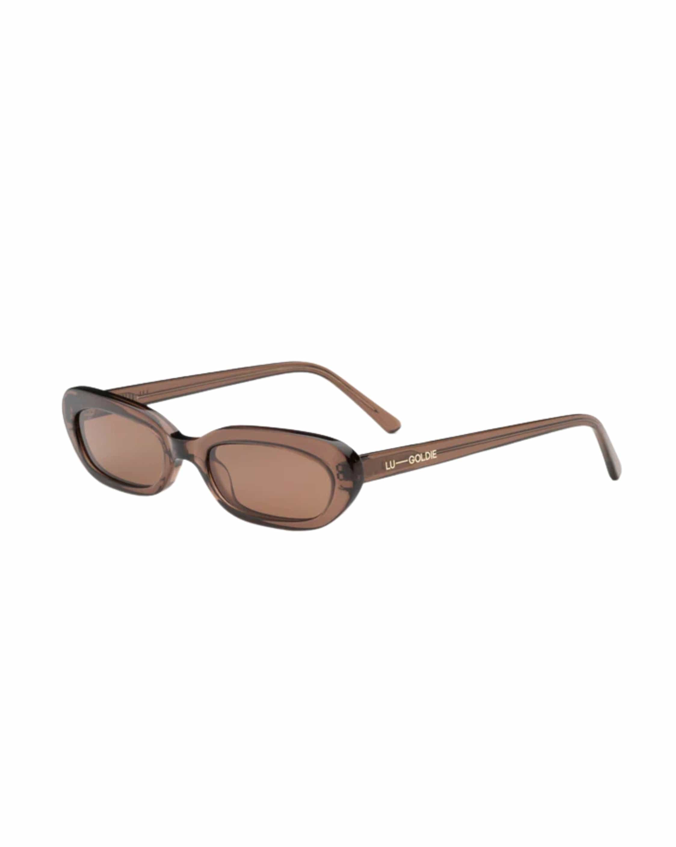 Lu Goldie Lola-Coffee Sunglasses