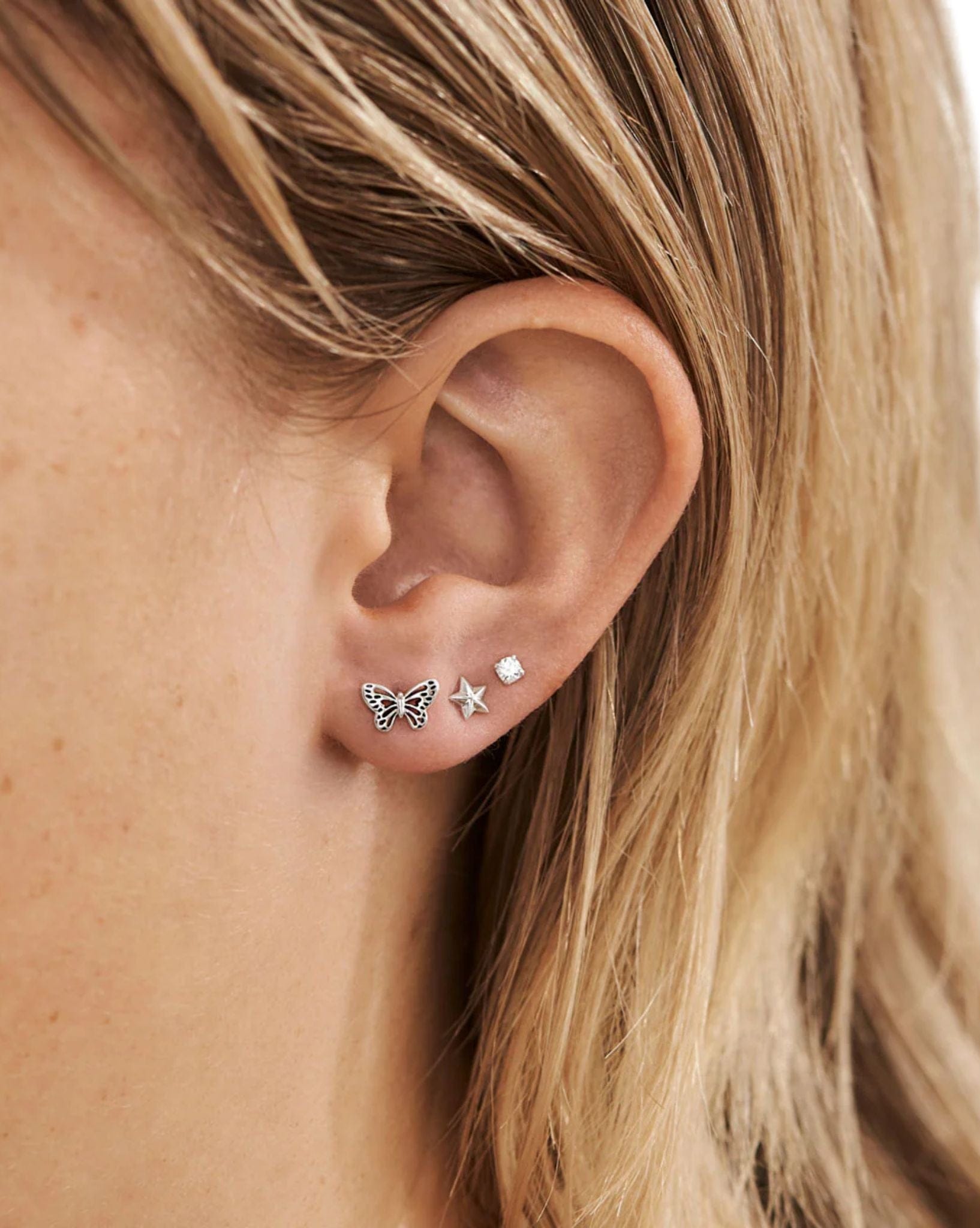 Midsummer Star Butterfly Studs