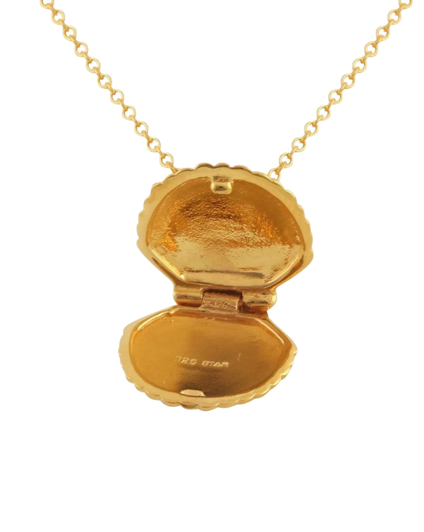 Midsummer Star Gold Clam Shell Necklace